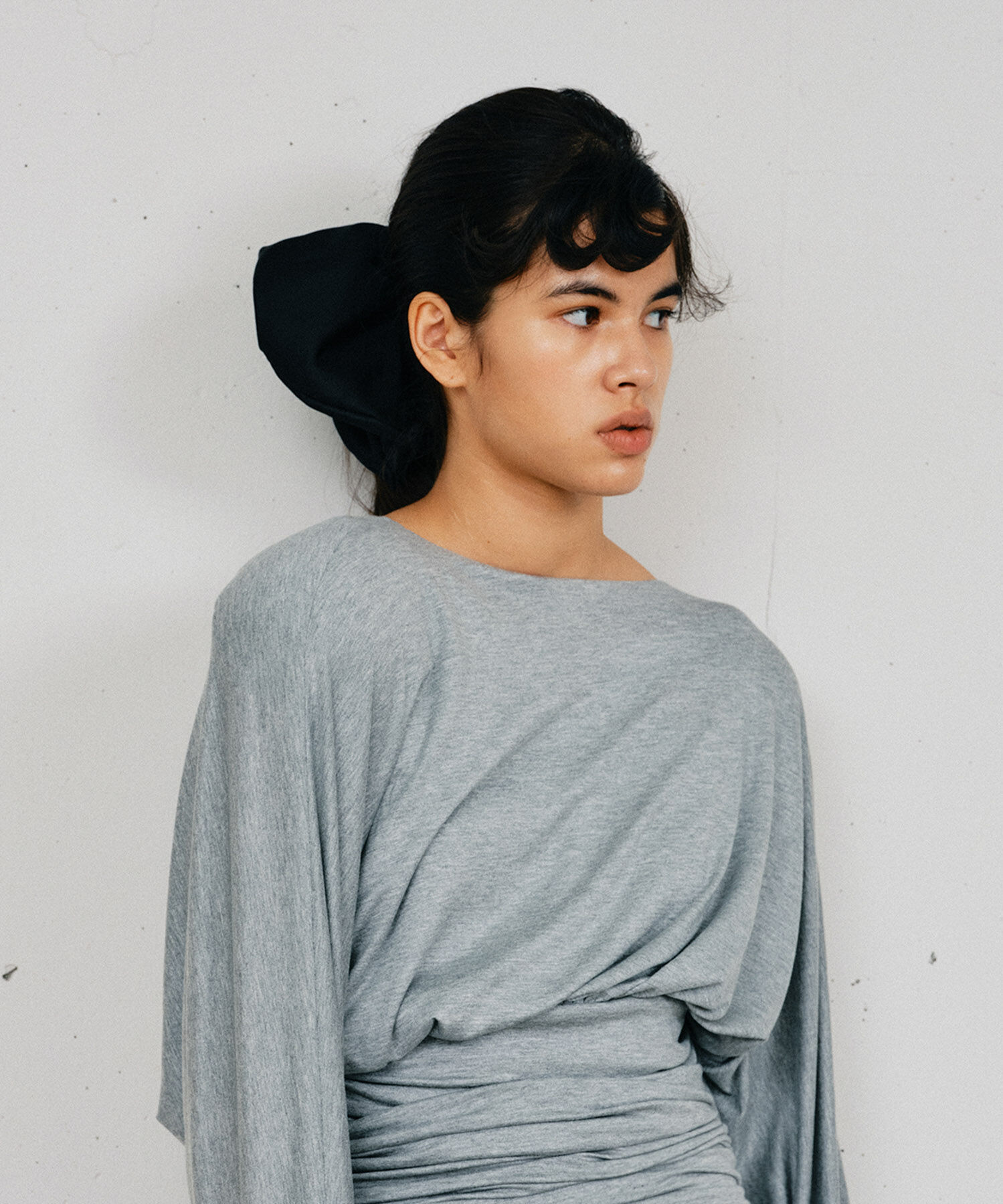 URBAN RESEARCH ROSSO「heyep　Silk Heart Scrunchie Large」|ヘアゴム・シュシュ|ブラック