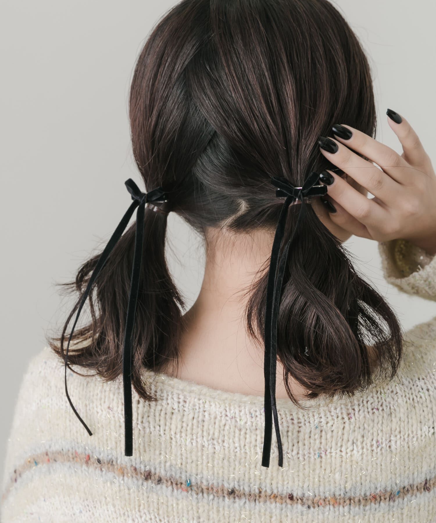 SMELLY「ベロアリボン2セットヘアピン」|その他|