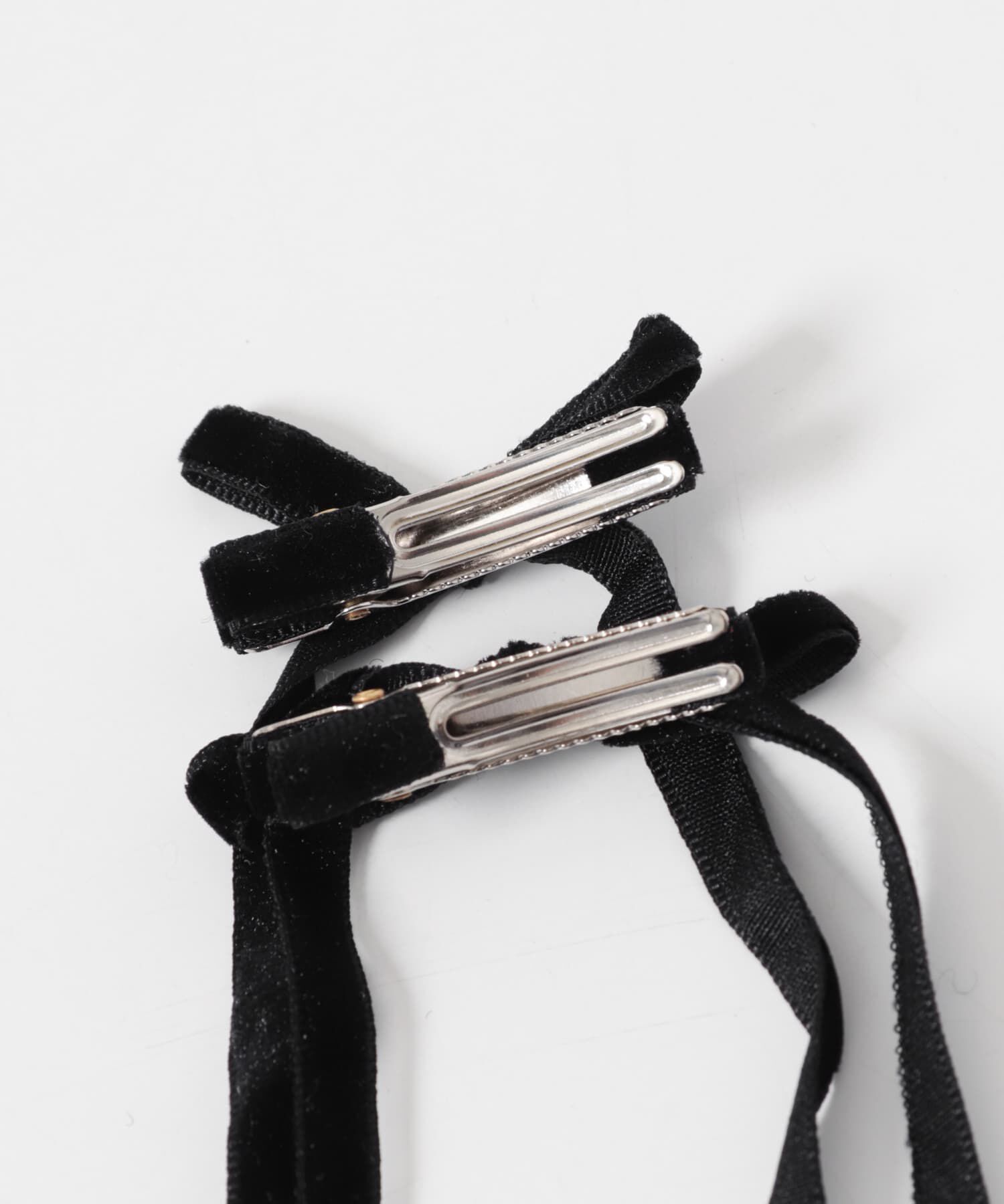 SMELLY「ベロアリボン2セットヘアピン」|その他|