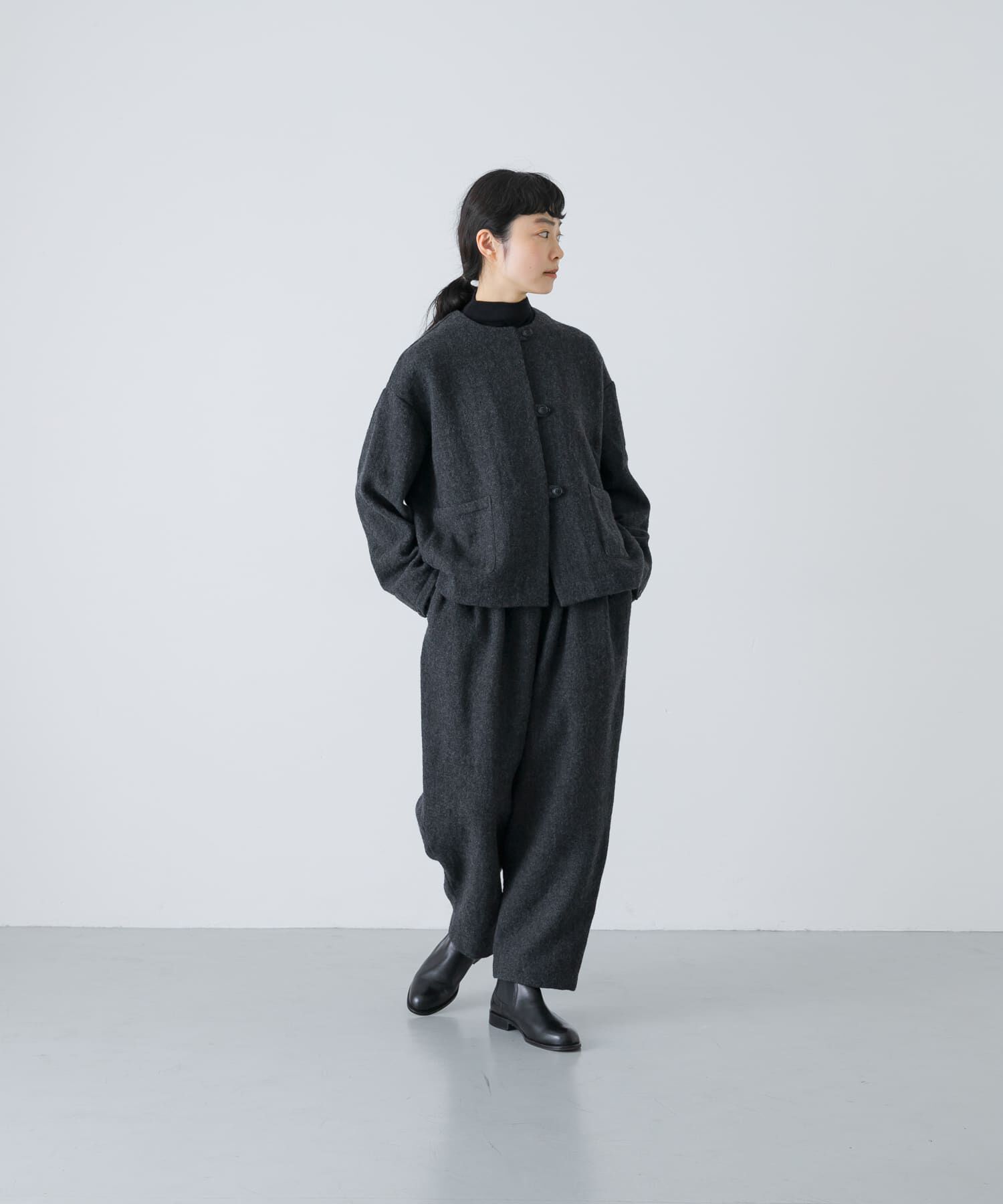 かぐれ「ウールテーパードパンツ」|その他|