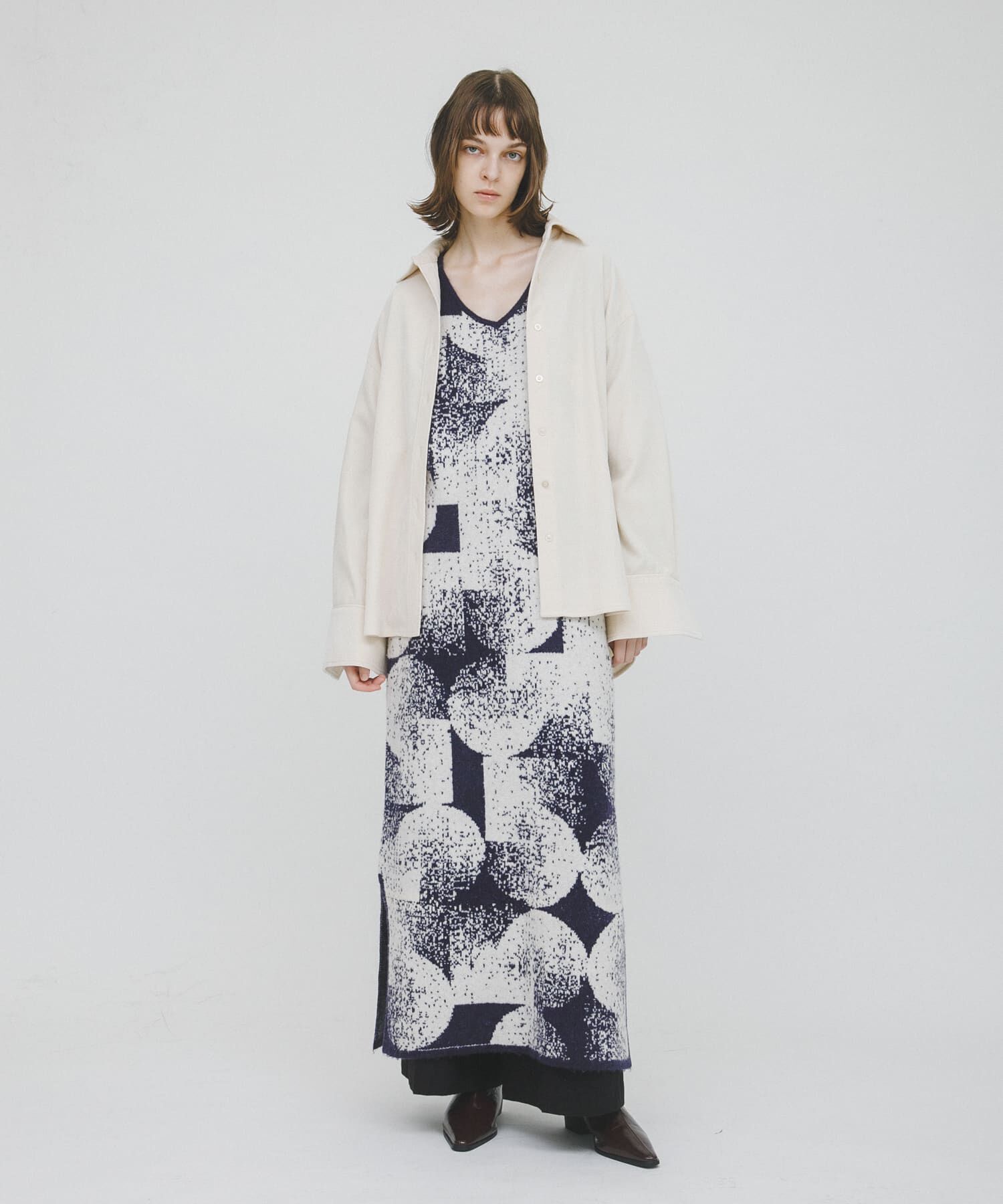 LAATO「5 patterned knit dress」|ワンピース|