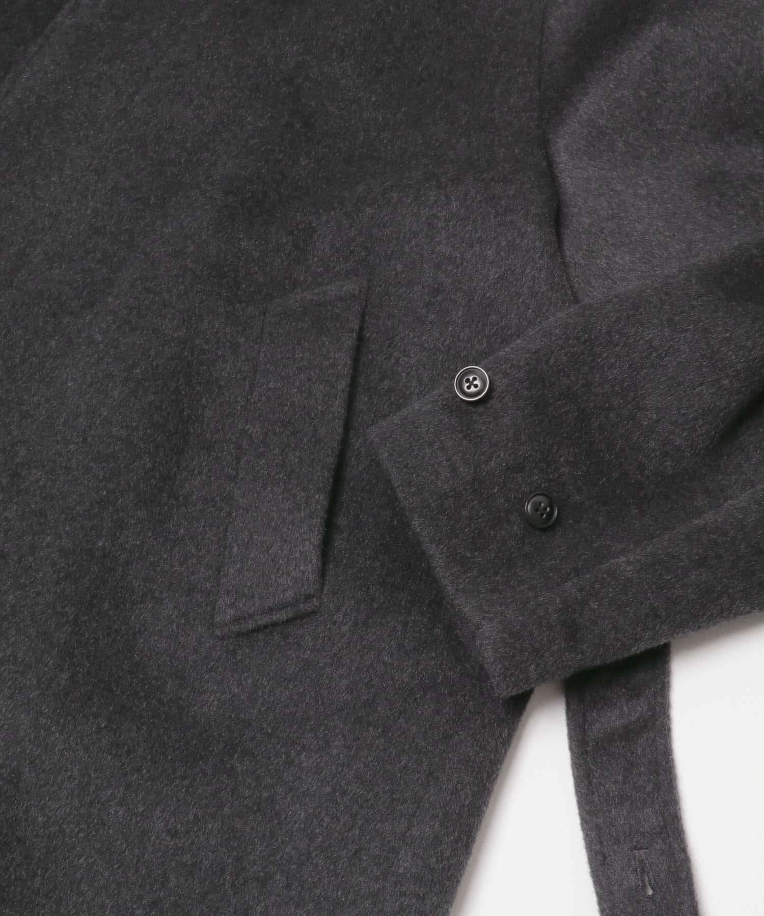 かぐれ「ウールバックタックショートコート」|ステンカラーコート|