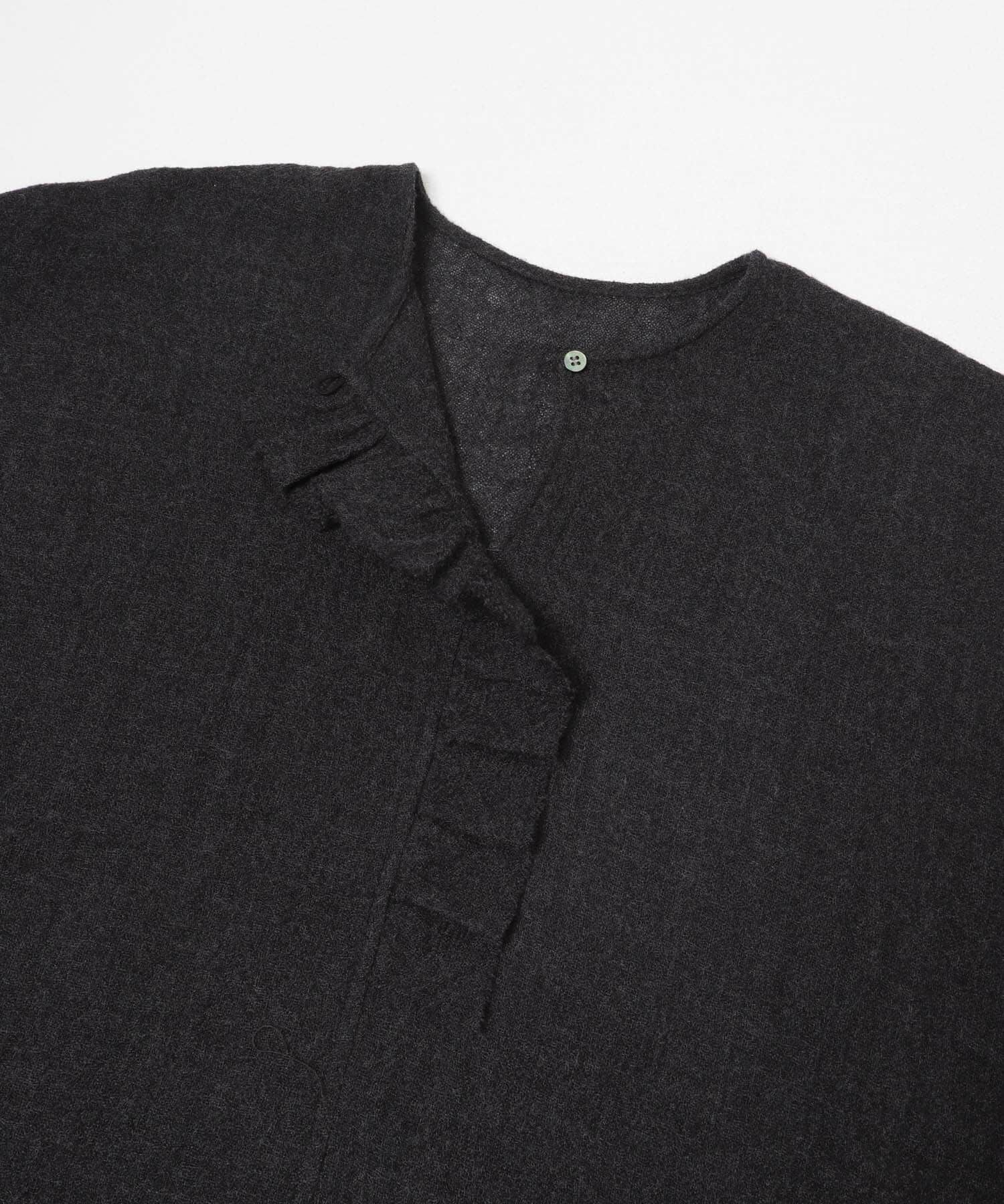 かぐれ「ウールワイドフリルプルオーバー」|シャツ・ブラウス|