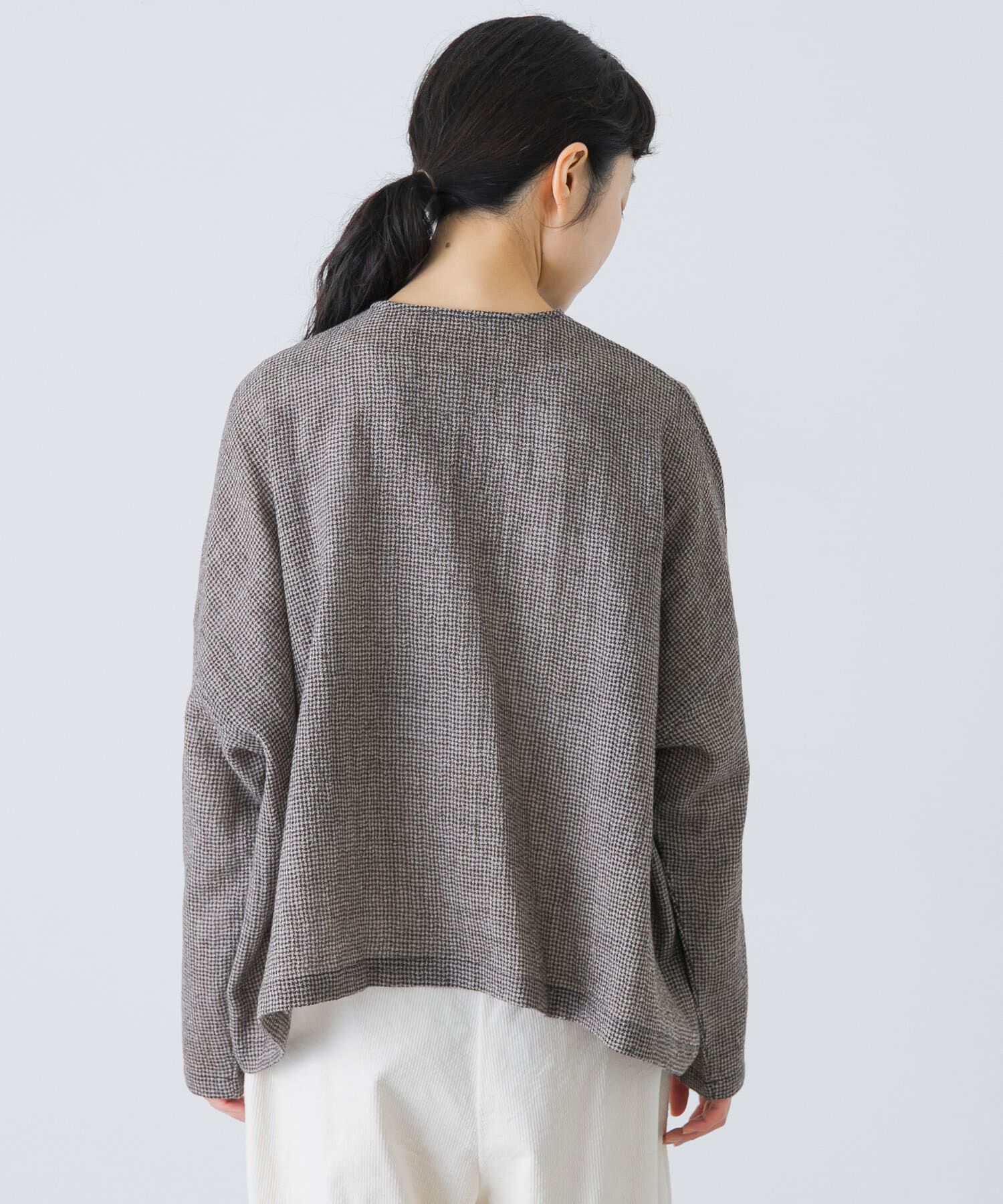 かぐれ「ウールワイドフリルプルオーバー」|シャツ・ブラウス|