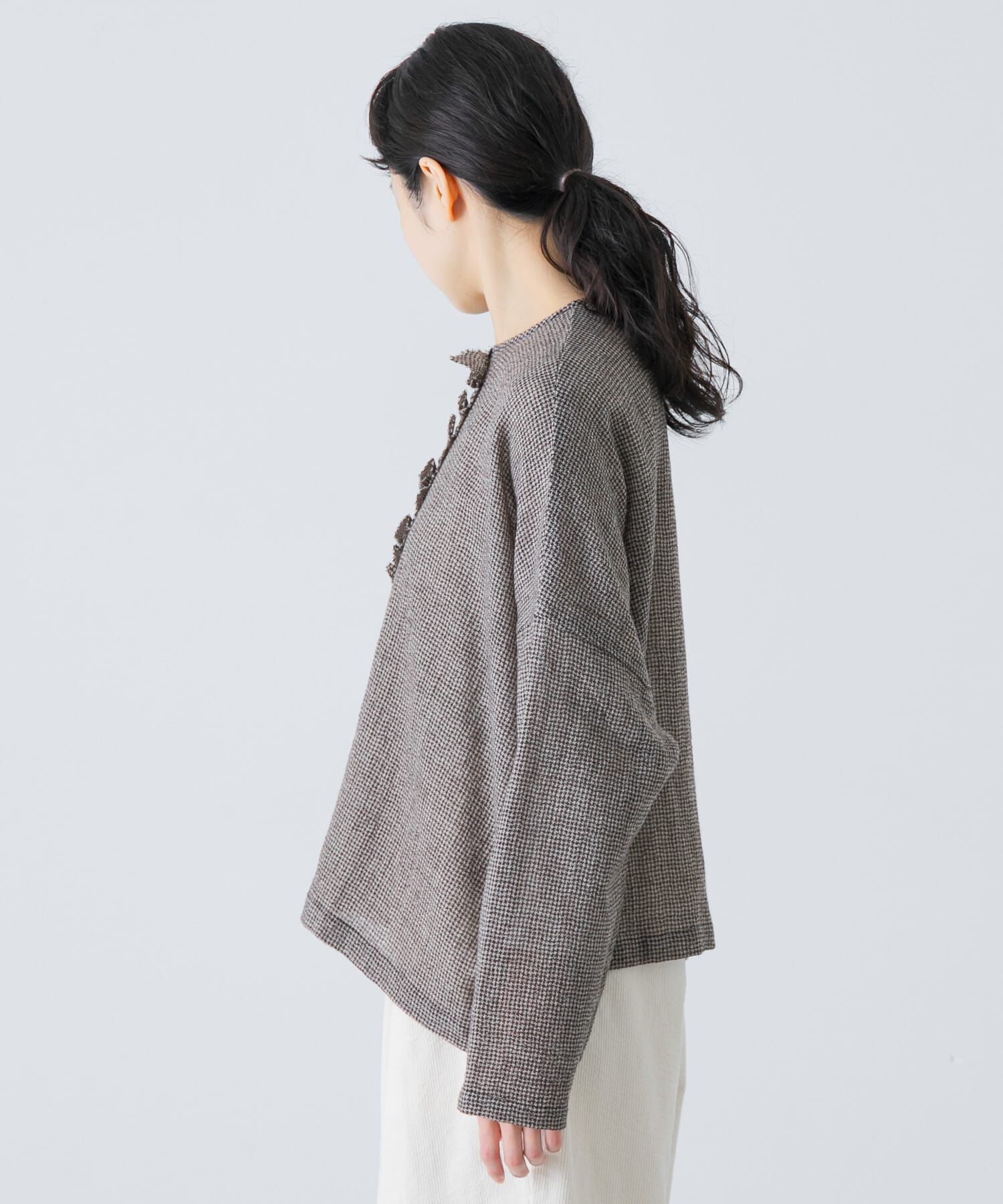 かぐれ「ウールワイドフリルプルオーバー」|シャツ・ブラウス|