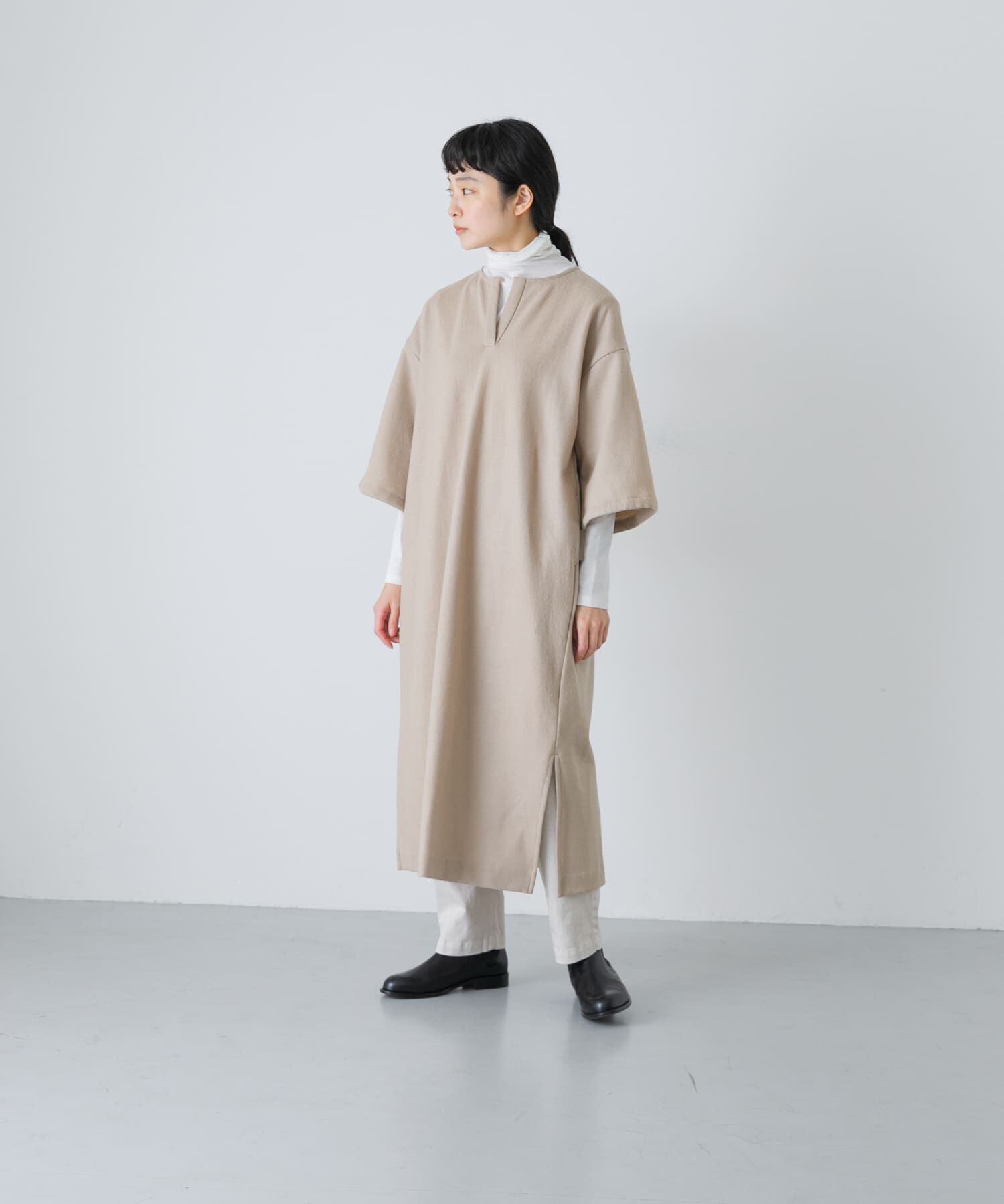 かぐれ「ウールオーバーワンピース」|ワンピース|