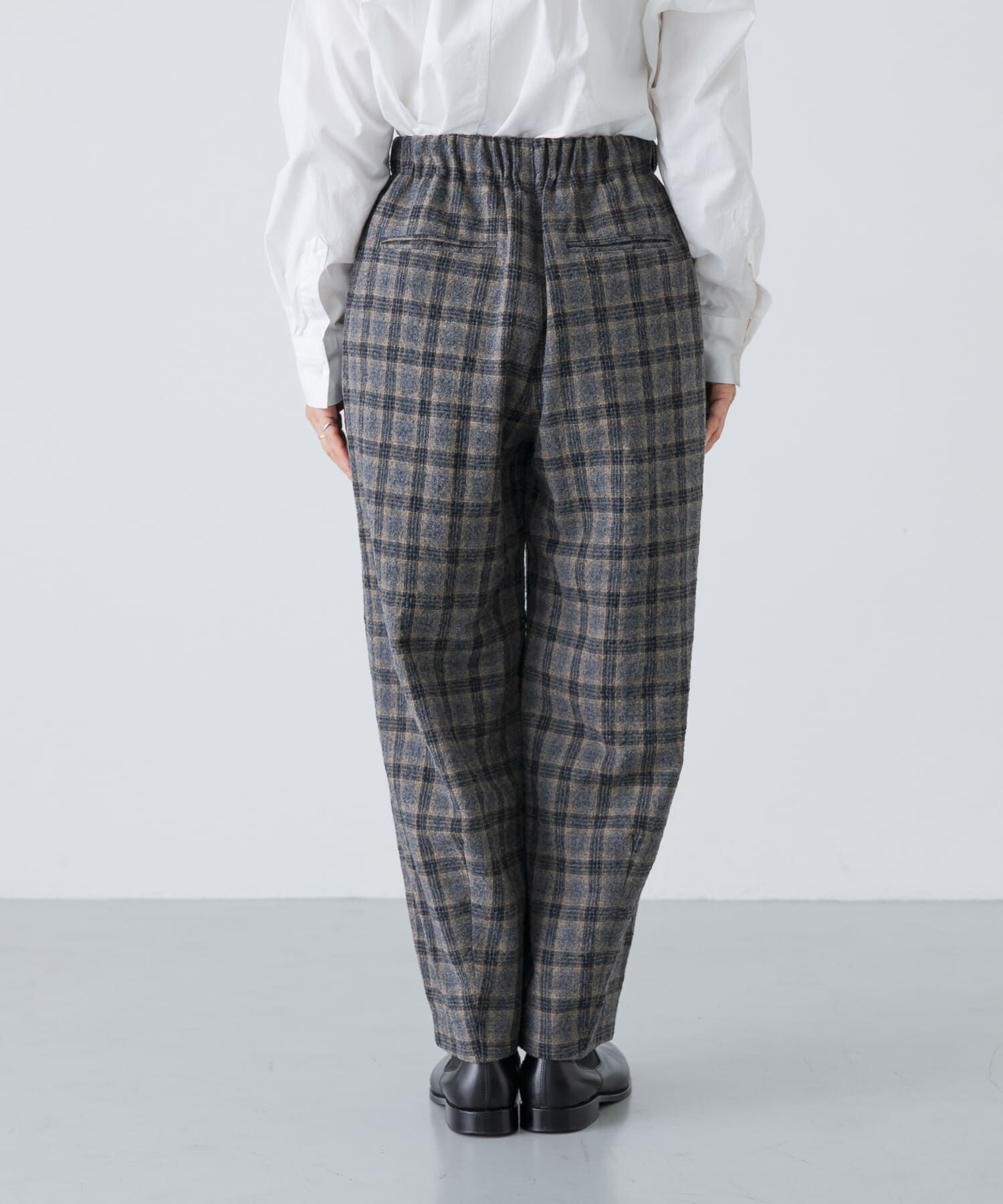 かぐれ「ウールコットンチェックパンツ」|その他|