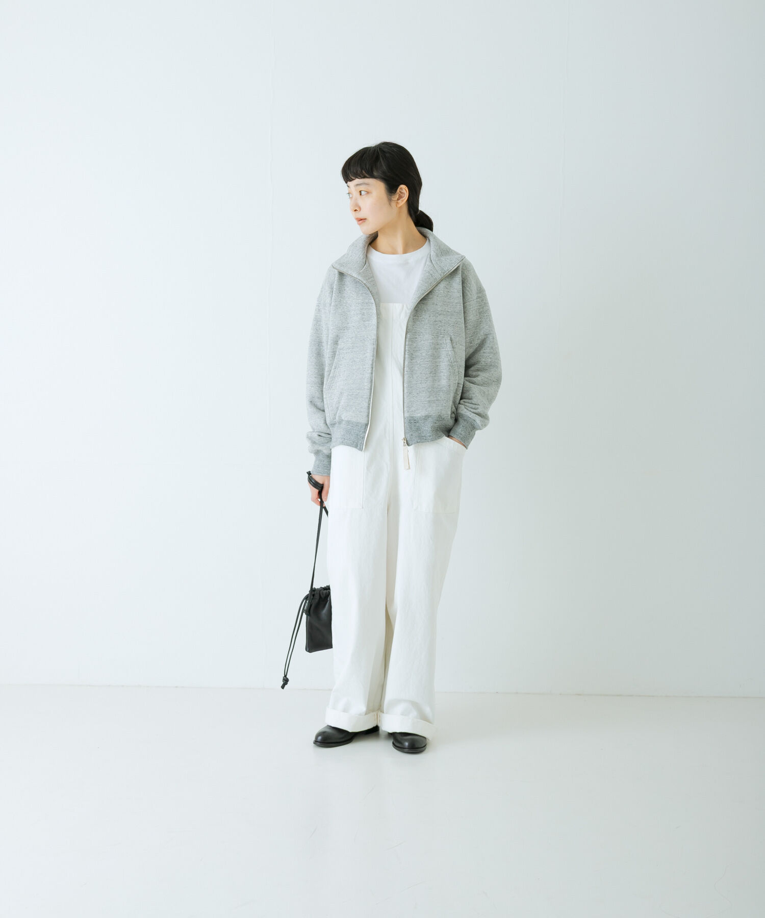 かぐれ「コットンスウェットスタンドジップ」|スウェット・ジャージ|