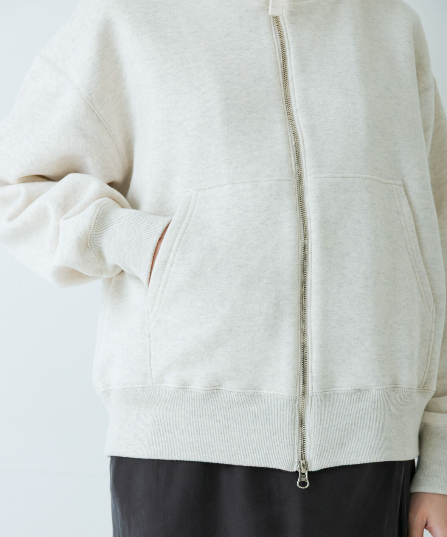 かぐれ「コットンスウェットスタンドジップ」|スウェット・ジャージ|