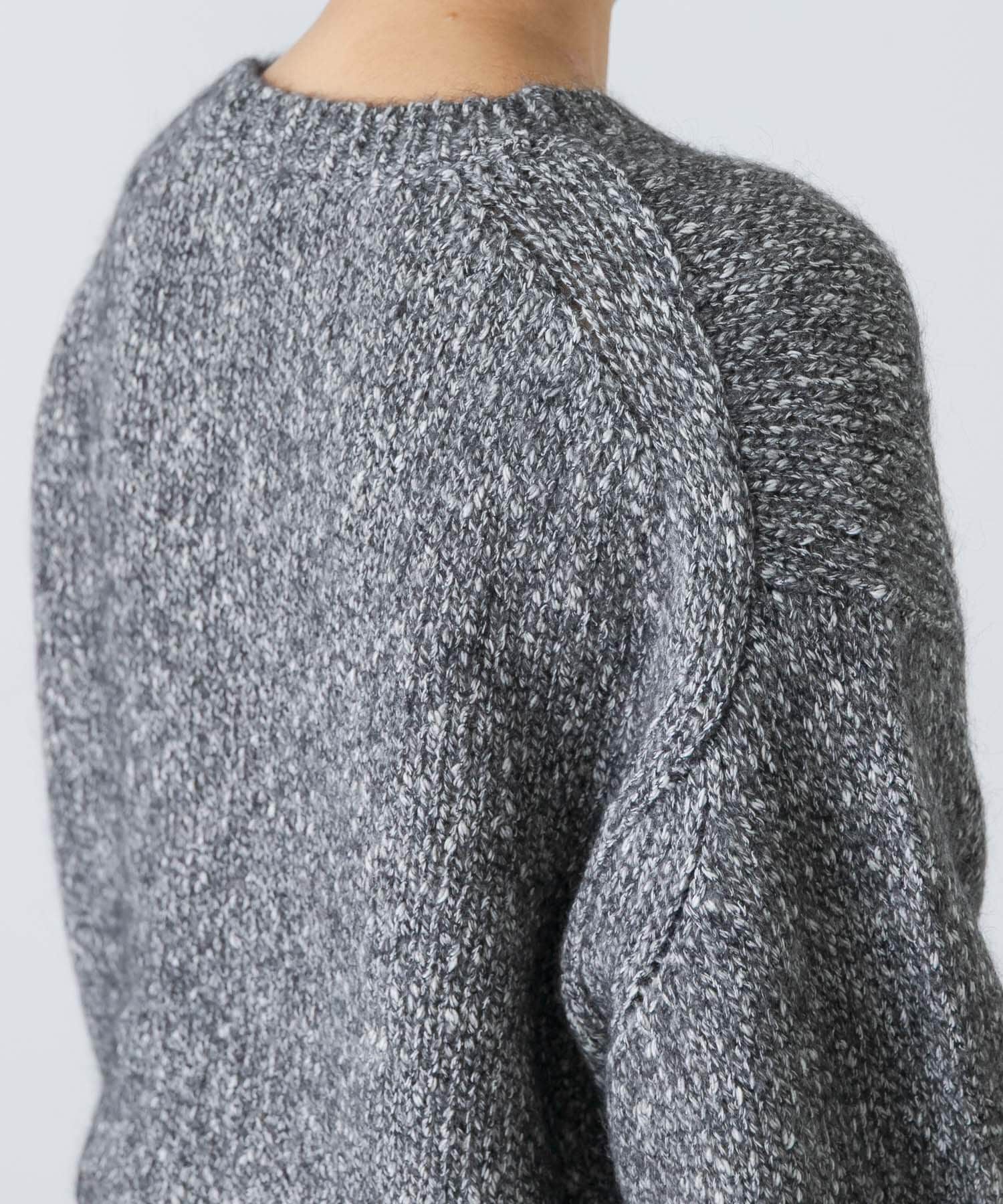 かぐれ「コットンアルパカクルーネックニット」|ニット・セーター|