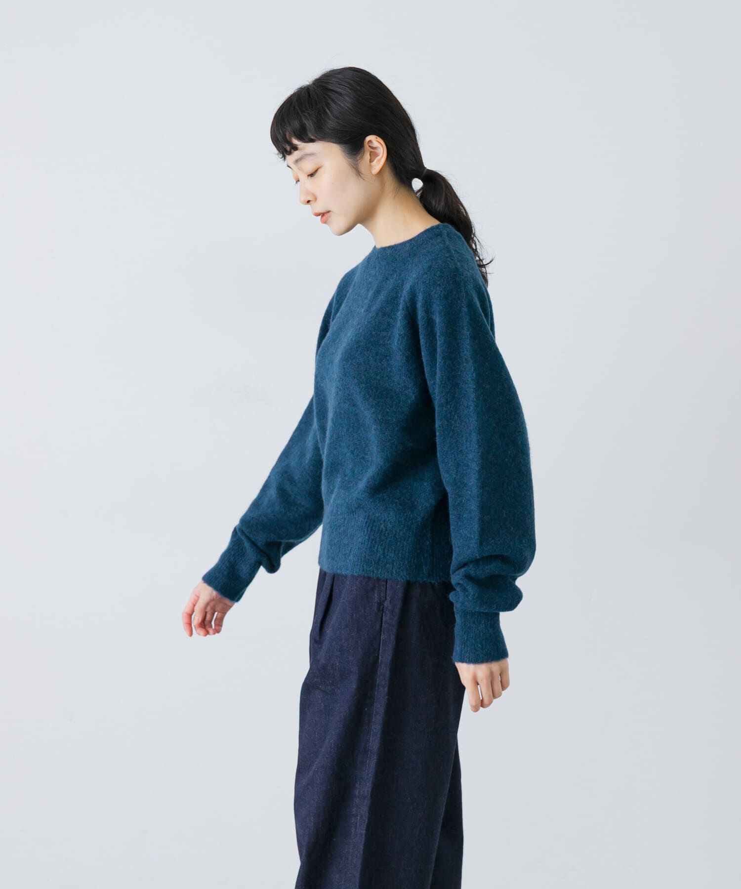 かぐれ「アルパカクルーネックニット」|ニット・セーター|