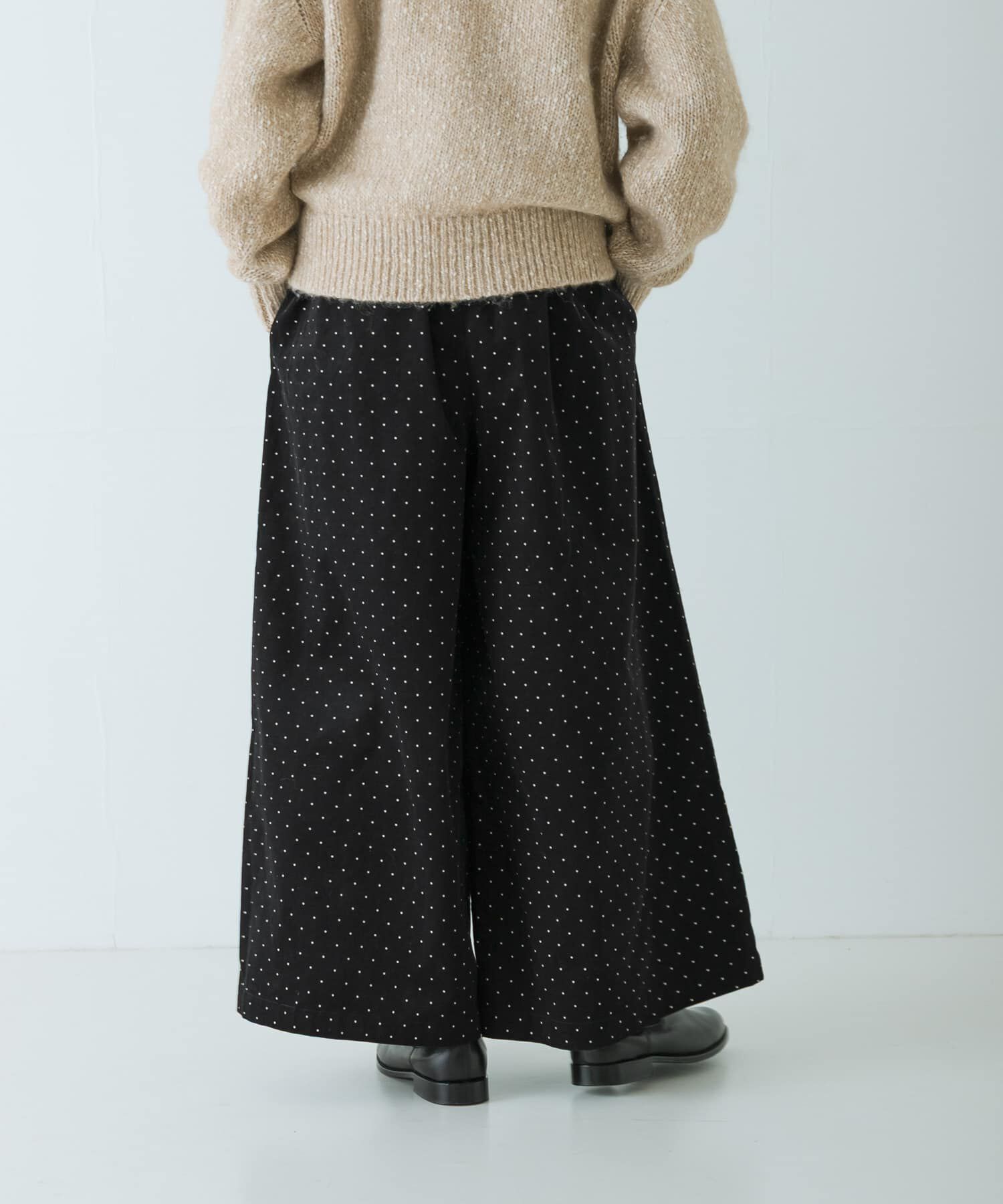 かぐれ「ドットコーデュロイワイドパンツ」|その他|