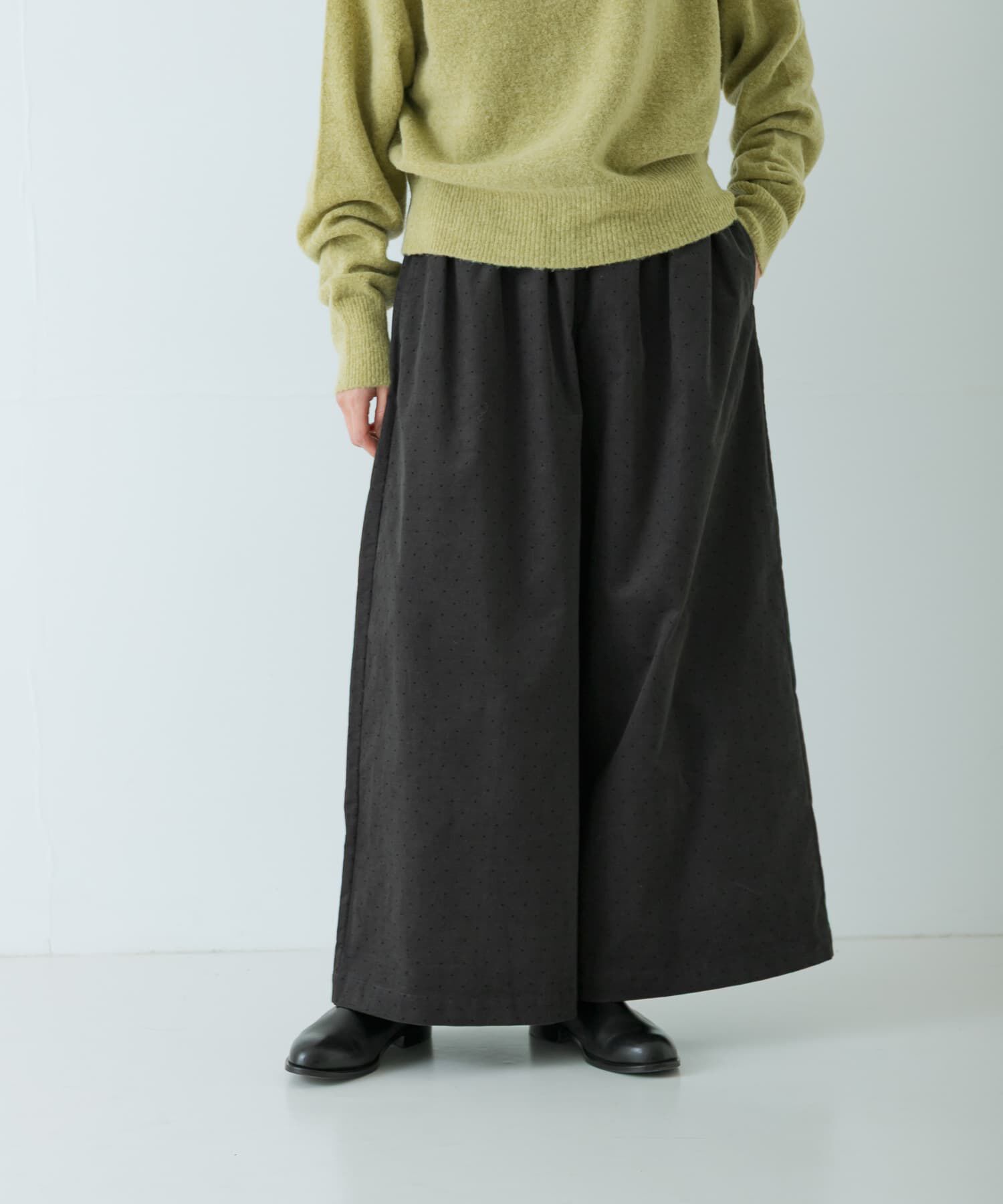 かぐれ「ドットコーデュロイワイドパンツ」|その他|