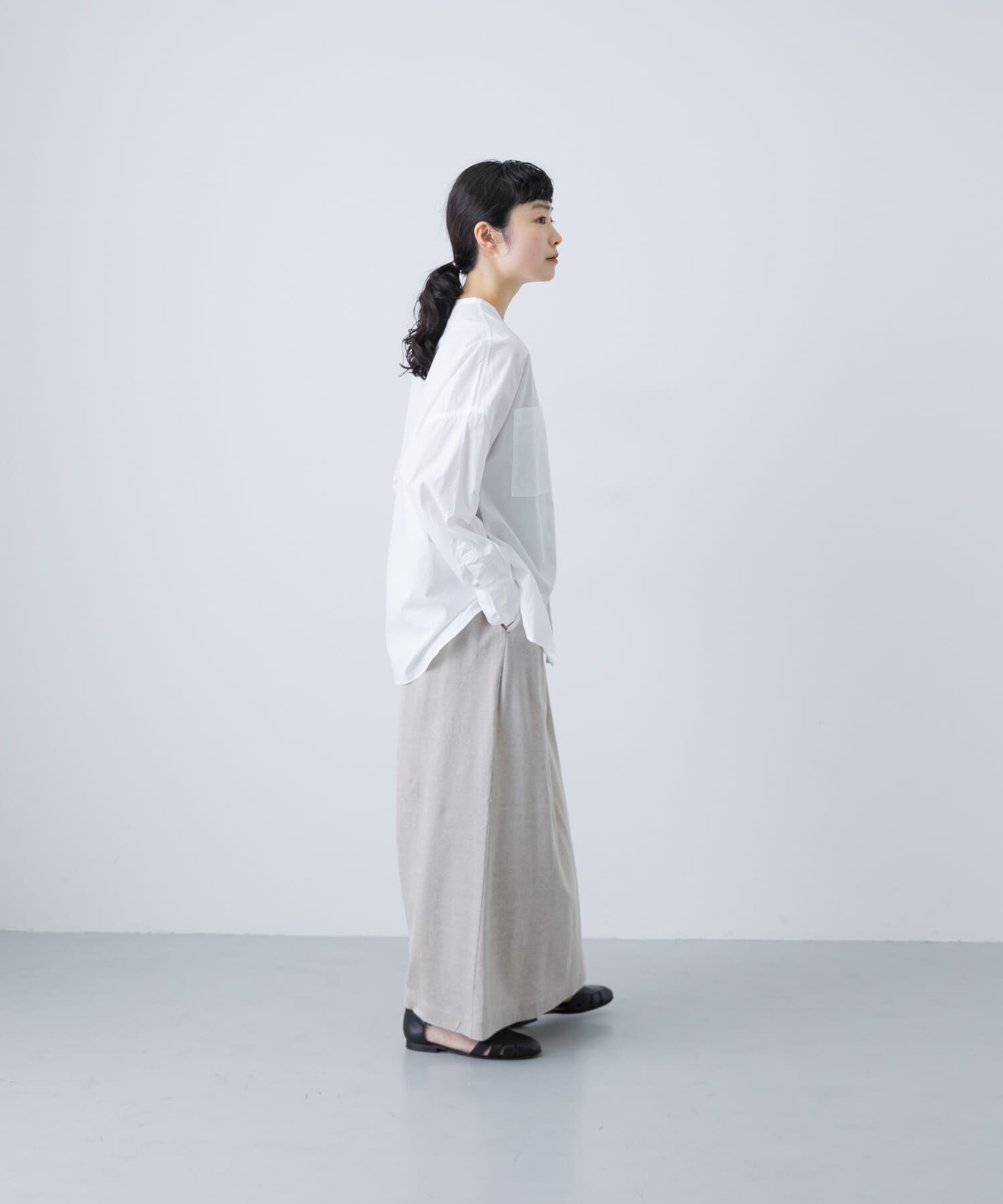 かぐれ「コットンダブルポケットワイドシャツ」|シャツ・ブラウス|