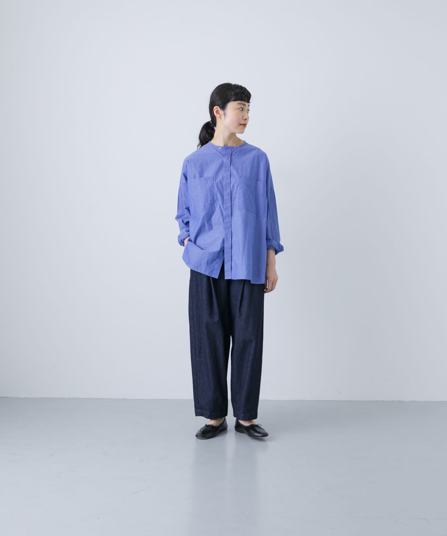 かぐれ「コットンダブルポケットワイドシャツ」|シャツ・ブラウス|