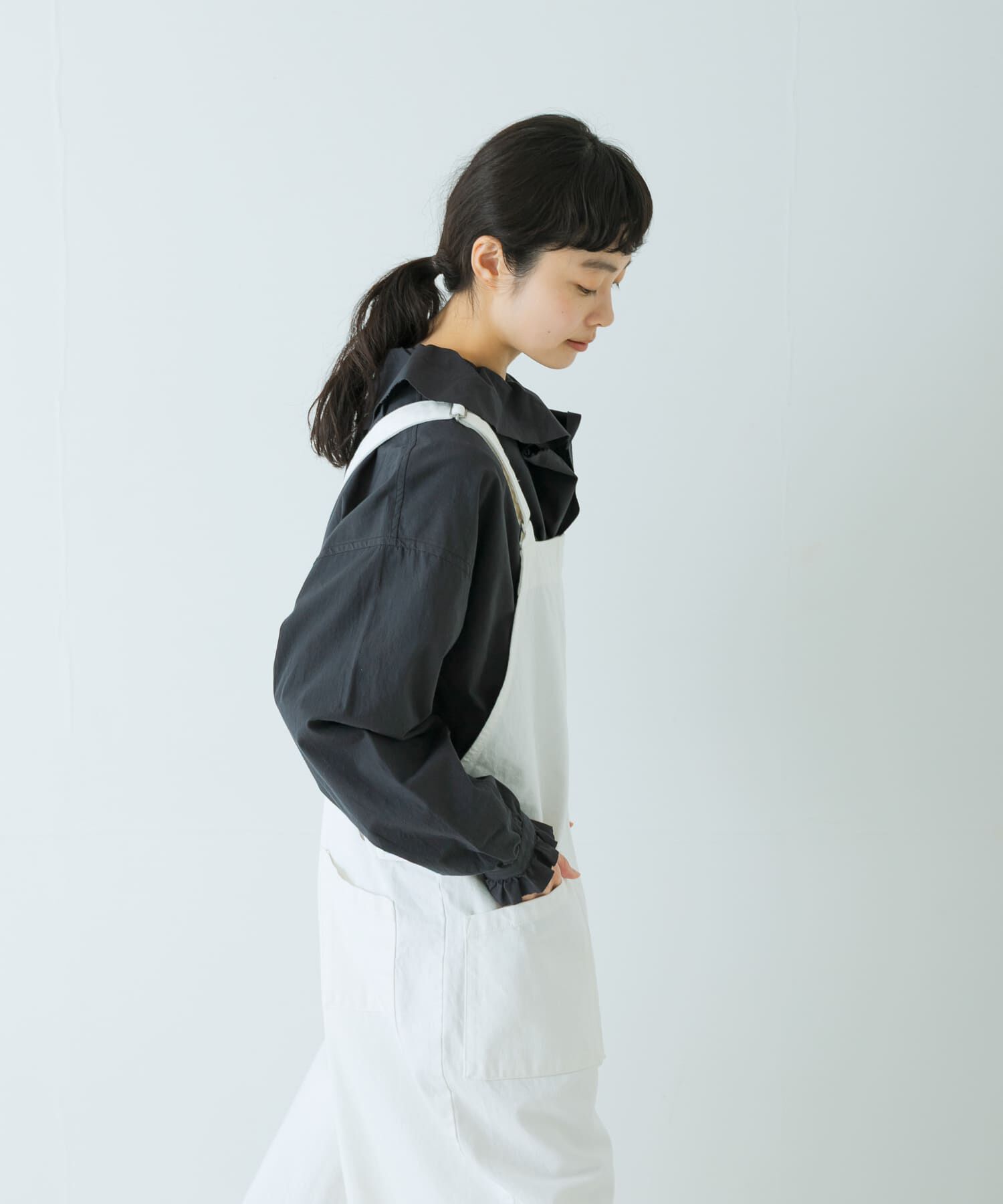 かぐれ「コットンフリルカラーシャツ」|シャツ・ブラウス|