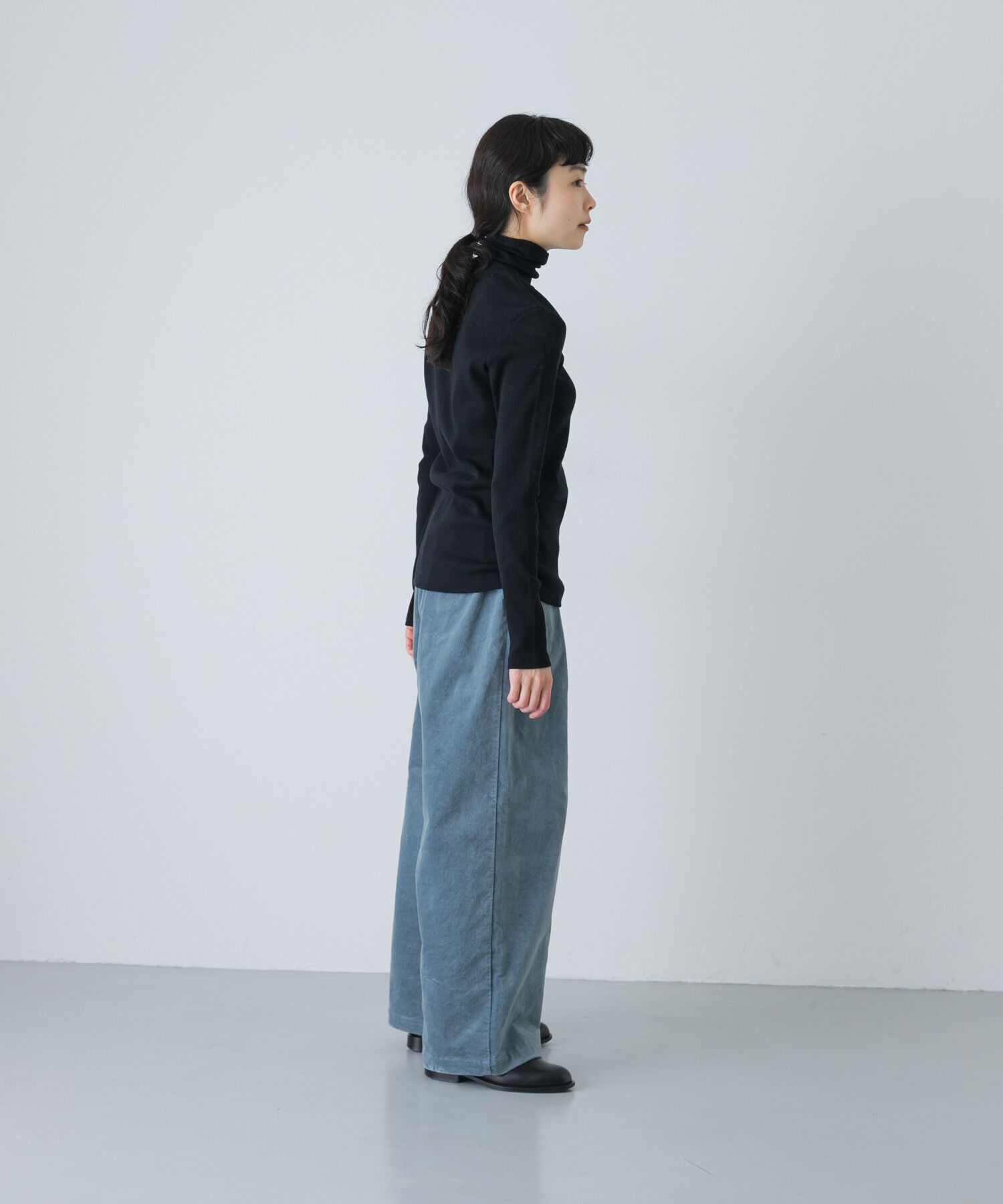 かぐれ「コットンウールテレコタートルカットソー」|Tシャツ・カットソー|