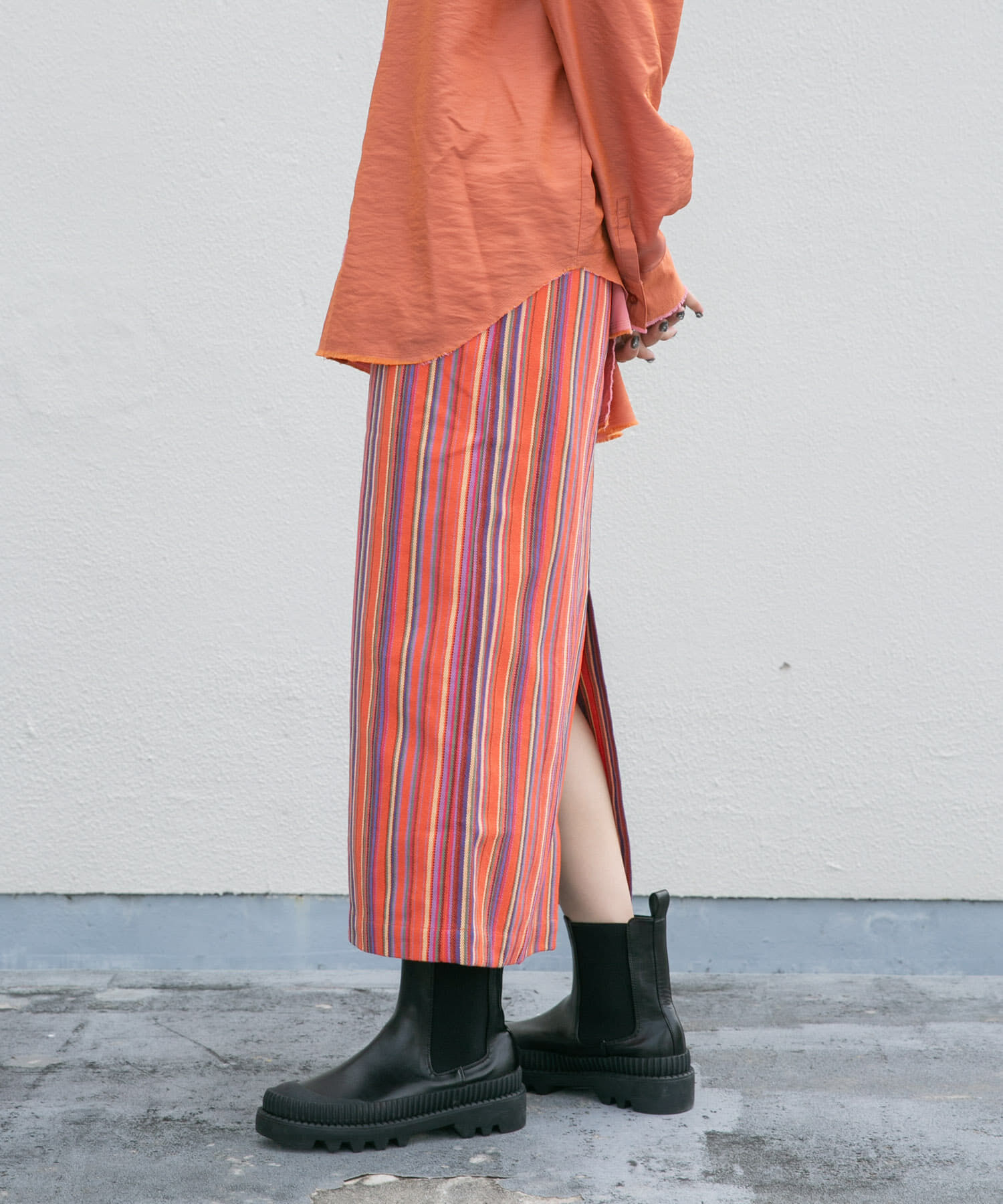  「ストライプペンシルスカート」|スカート|