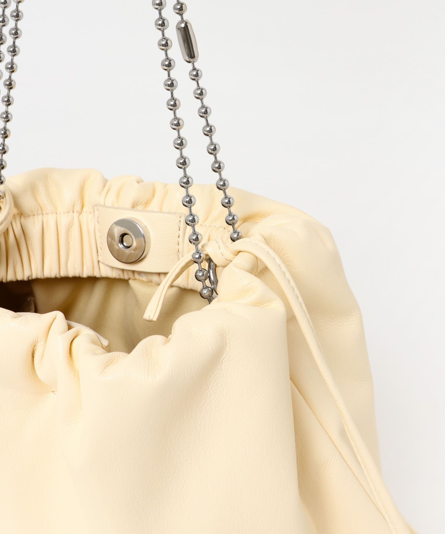  「ボールチェーンギャザーBAG」|ハンドバッグ|