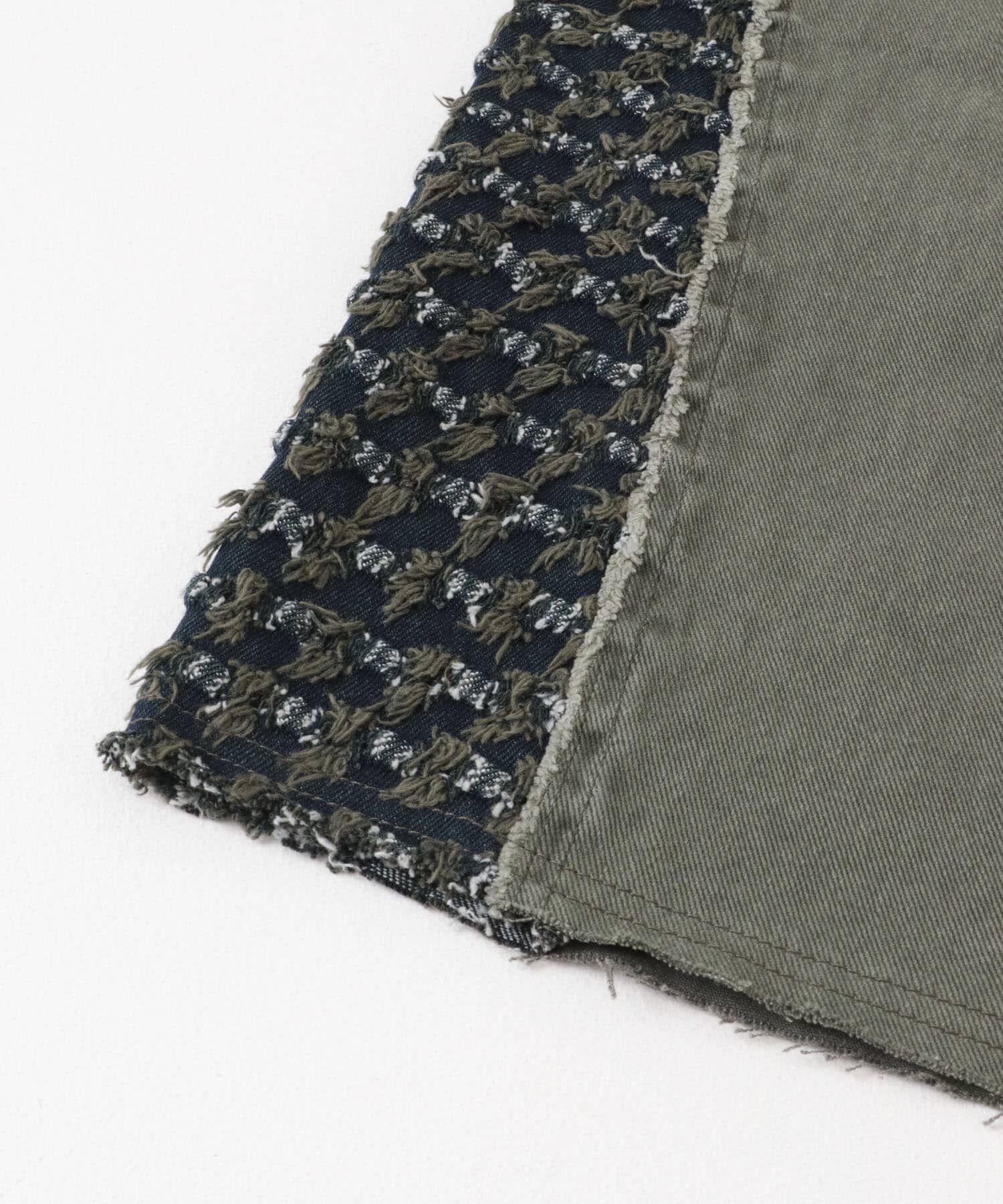  「『2サイズ展開』ジャガードラインデニム」|デニム|