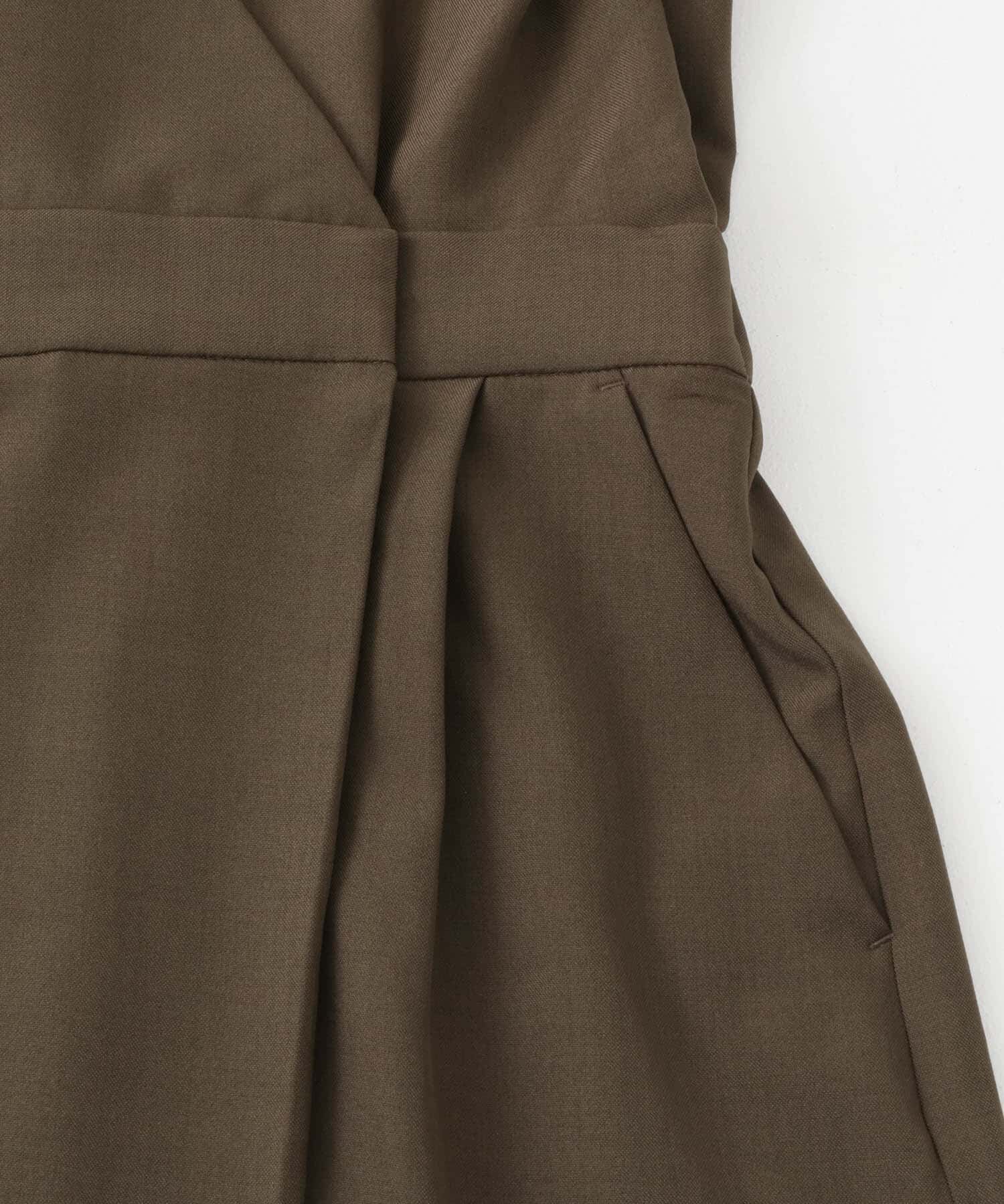  「カシュクールラップジャンパースカート」|ワンピース|