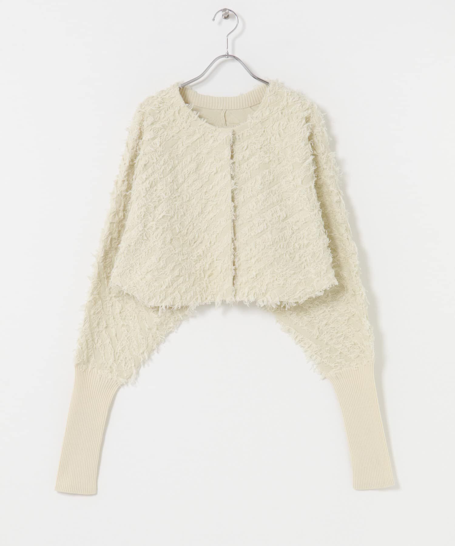  「2WAYフリンジカーディガン」|カーディガン|