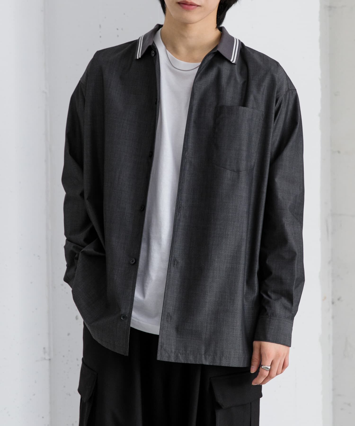 SENSE OF PLACE by URBAN RESEARCH「リブラインレギュラーカラーシャツ」|シャツ・ブラウス|