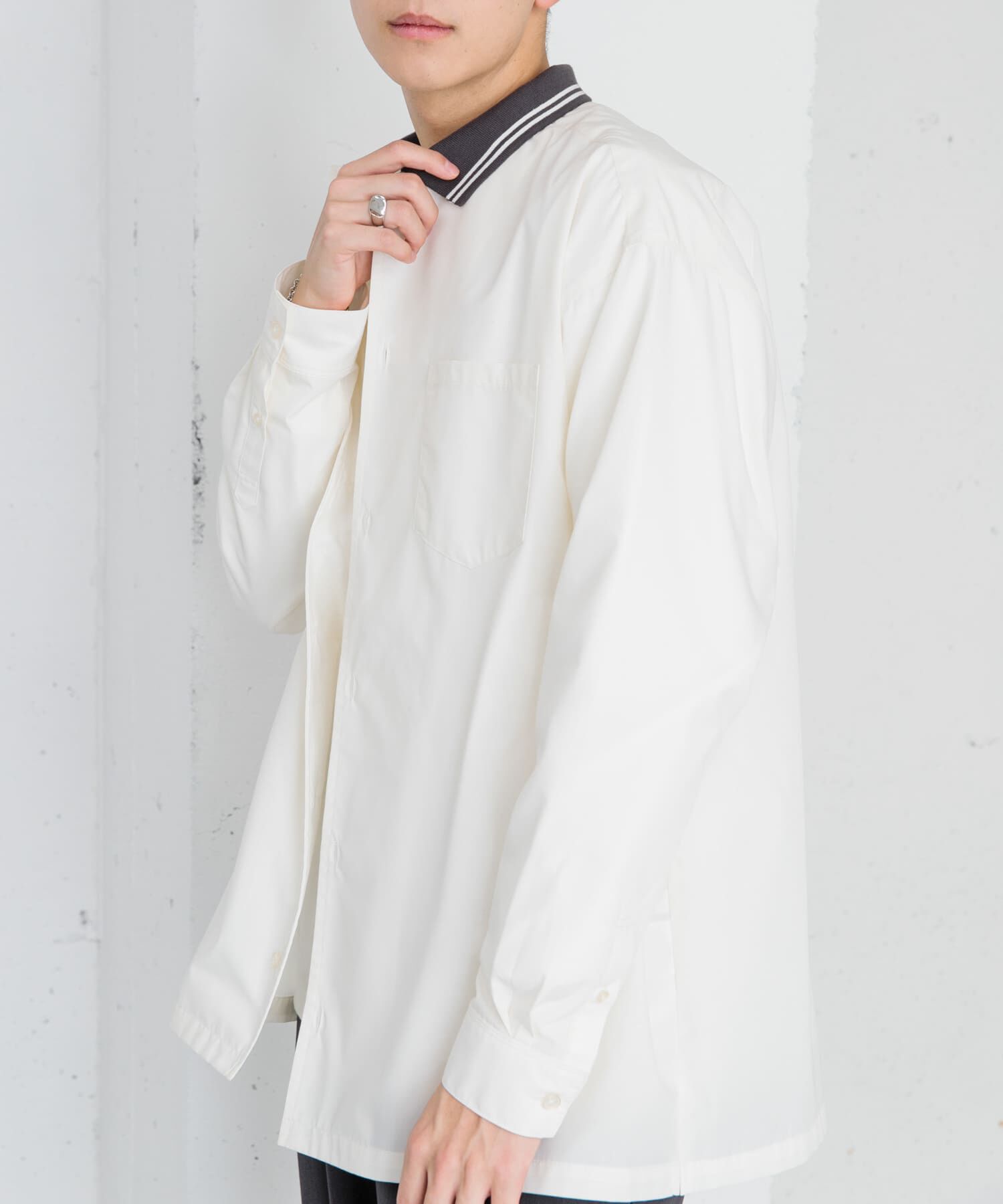 SENSE OF PLACE by URBAN RESEARCH「リブラインレギュラーカラーシャツ」|シャツ・ブラウス|