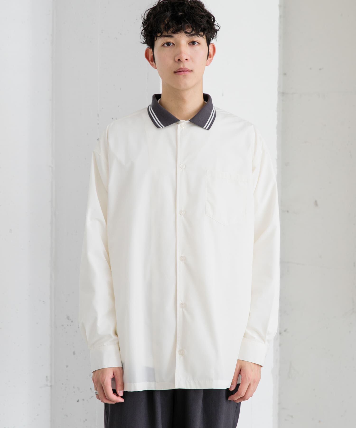 SENSE OF PLACE by URBAN RESEARCH「リブラインレギュラーカラーシャツ」|シャツ・ブラウス|