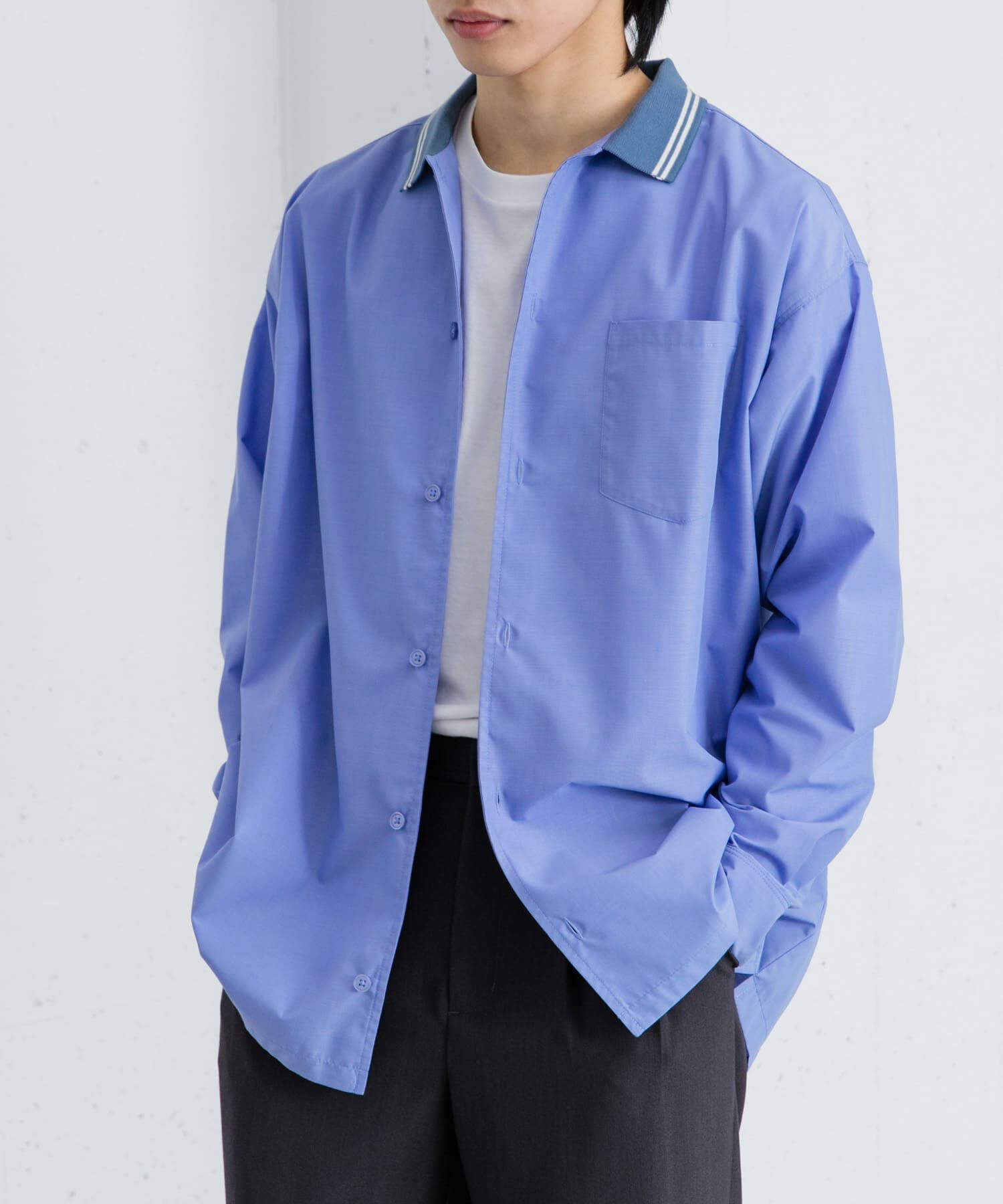 SENSE OF PLACE by URBAN RESEARCH「リブラインレギュラーカラーシャツ」|シャツ・ブラウス|