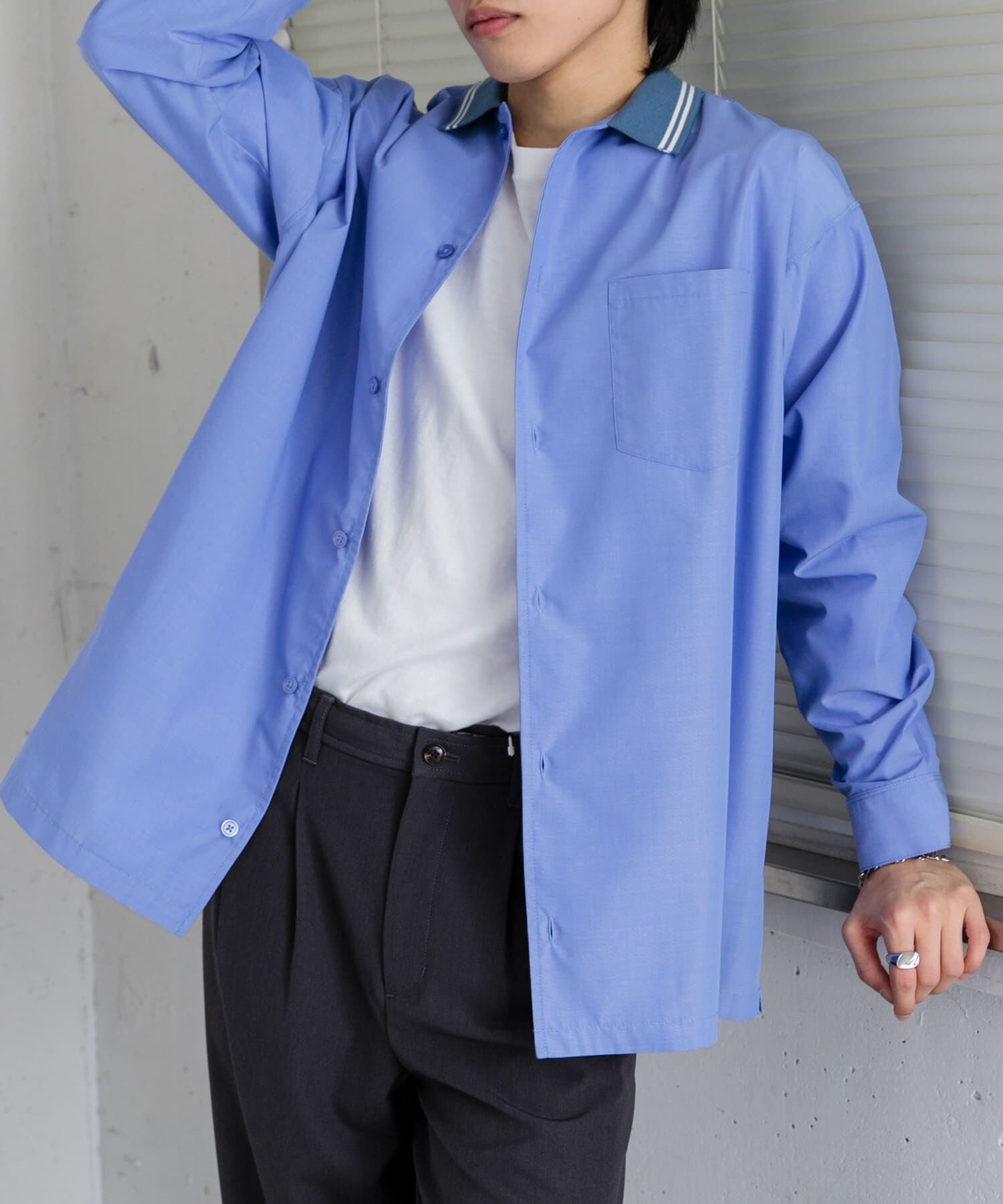 SENSE OF PLACE by URBAN RESEARCH「リブラインレギュラーカラーシャツ」|シャツ・ブラウス|