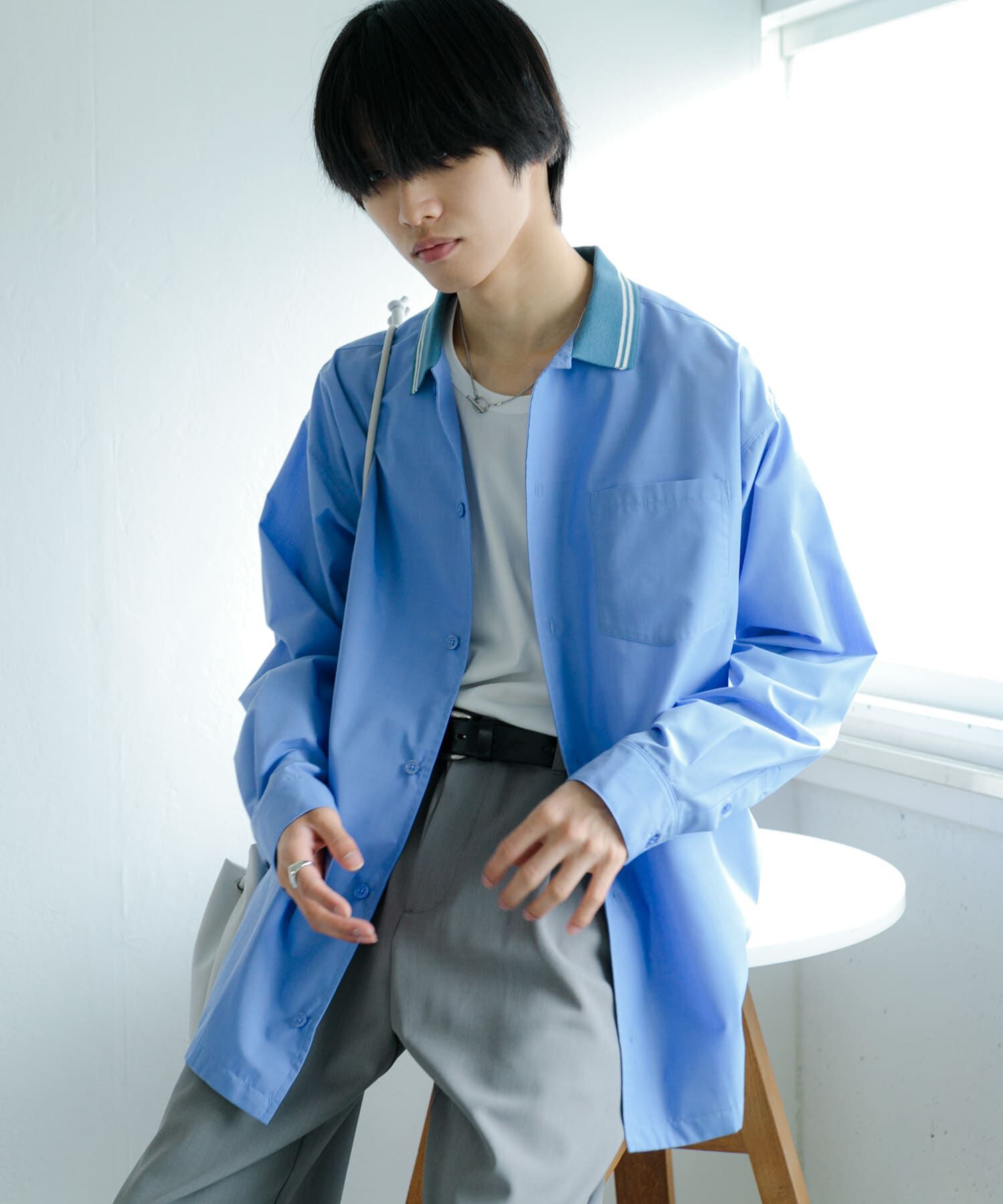 SENSE OF PLACE by URBAN RESEARCH「リブラインレギュラーカラーシャツ」|シャツ・ブラウス|