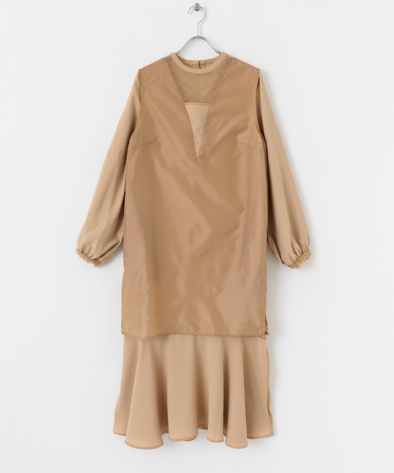 SENSE OF PLACE by URBAN RESEARCH「チェックシアーワンピース」|ワンピース|