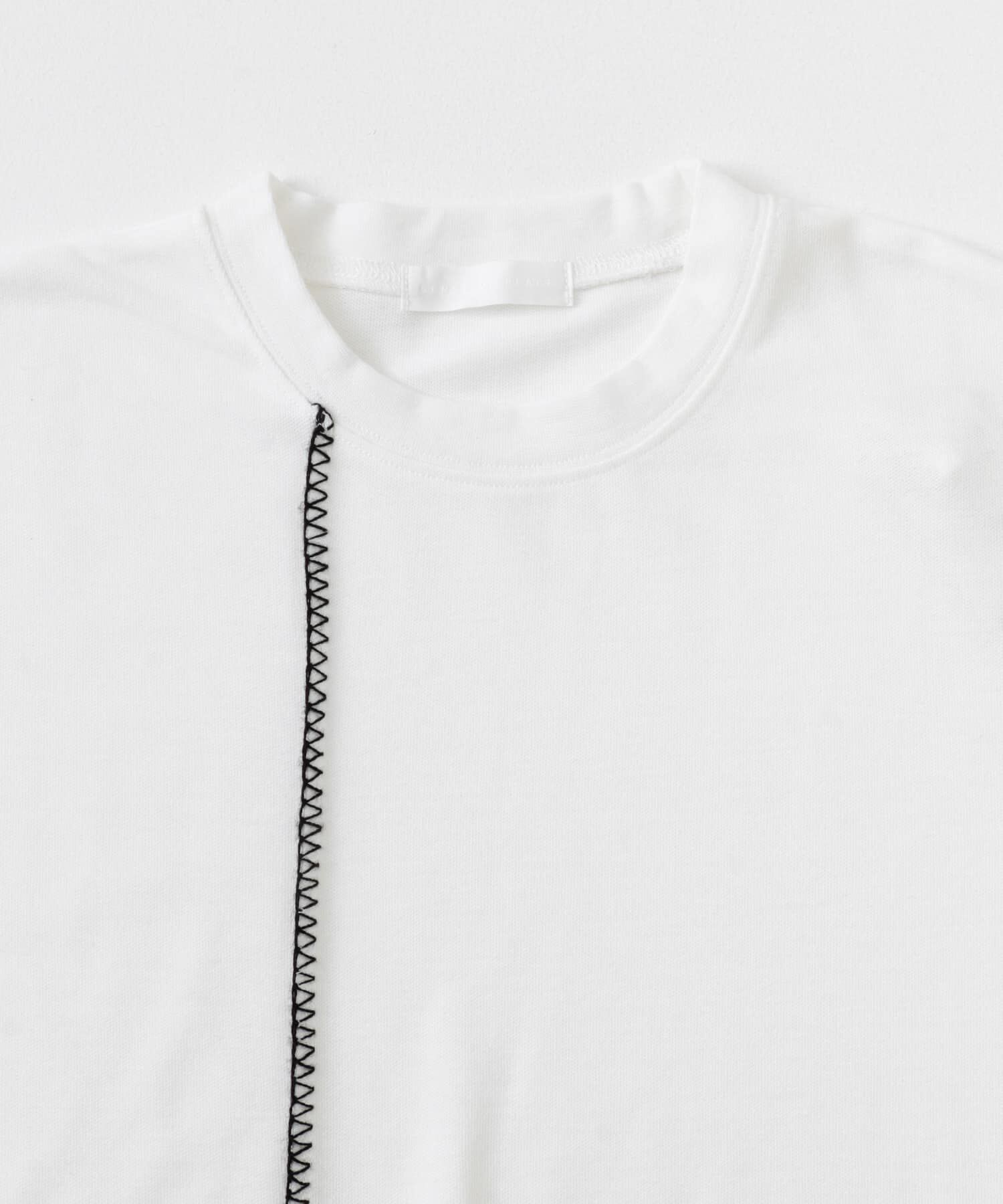 SENSE OF PLACE by URBAN RESEARCH「『ユニセックス』ブランケットステッチルーズTシャツ(5分袖)」|Tシャツ・カットソー|