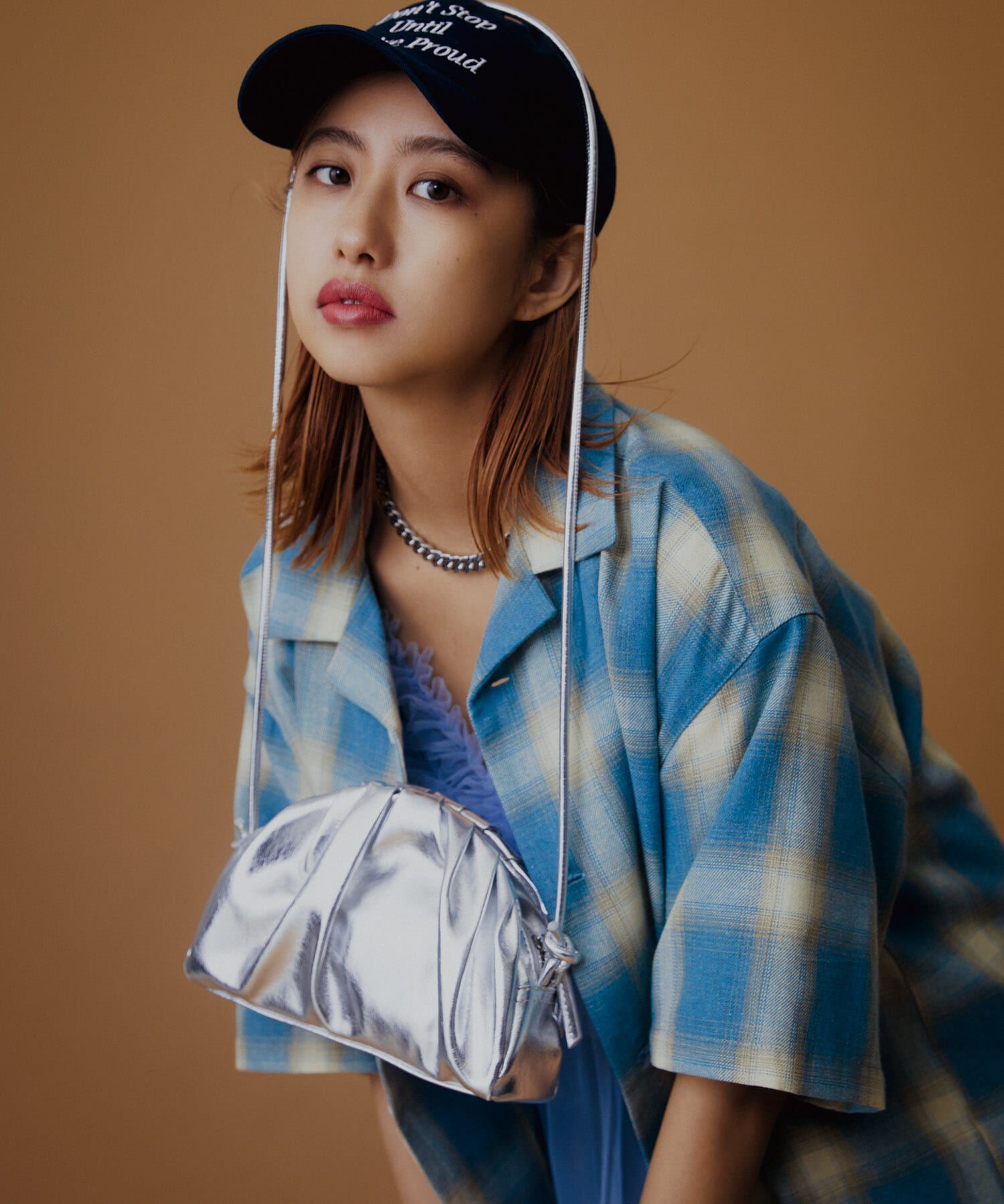 SENSE OF PLACE by URBAN RESEARCH「『Sサイズあり』『ユニセックス』オンブレチェックオープンカラーシャツ」|シャツ・ブラウス|