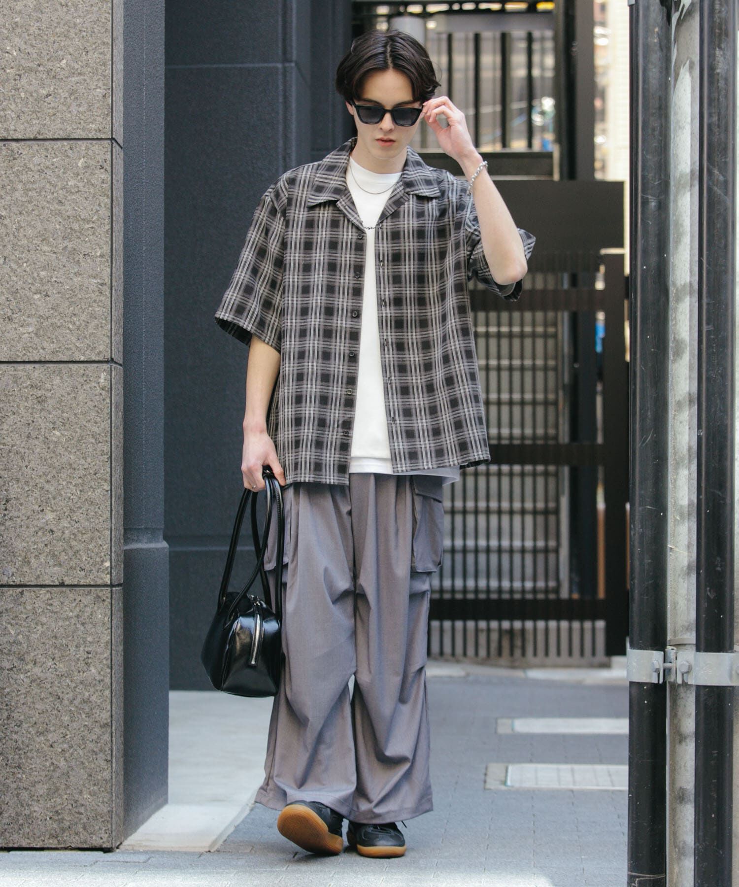 SENSE OF PLACE by URBAN RESEARCH「『ユニセックス』オンブレーチェックショートスリーブシャツ」|シャツ・ブラウス|