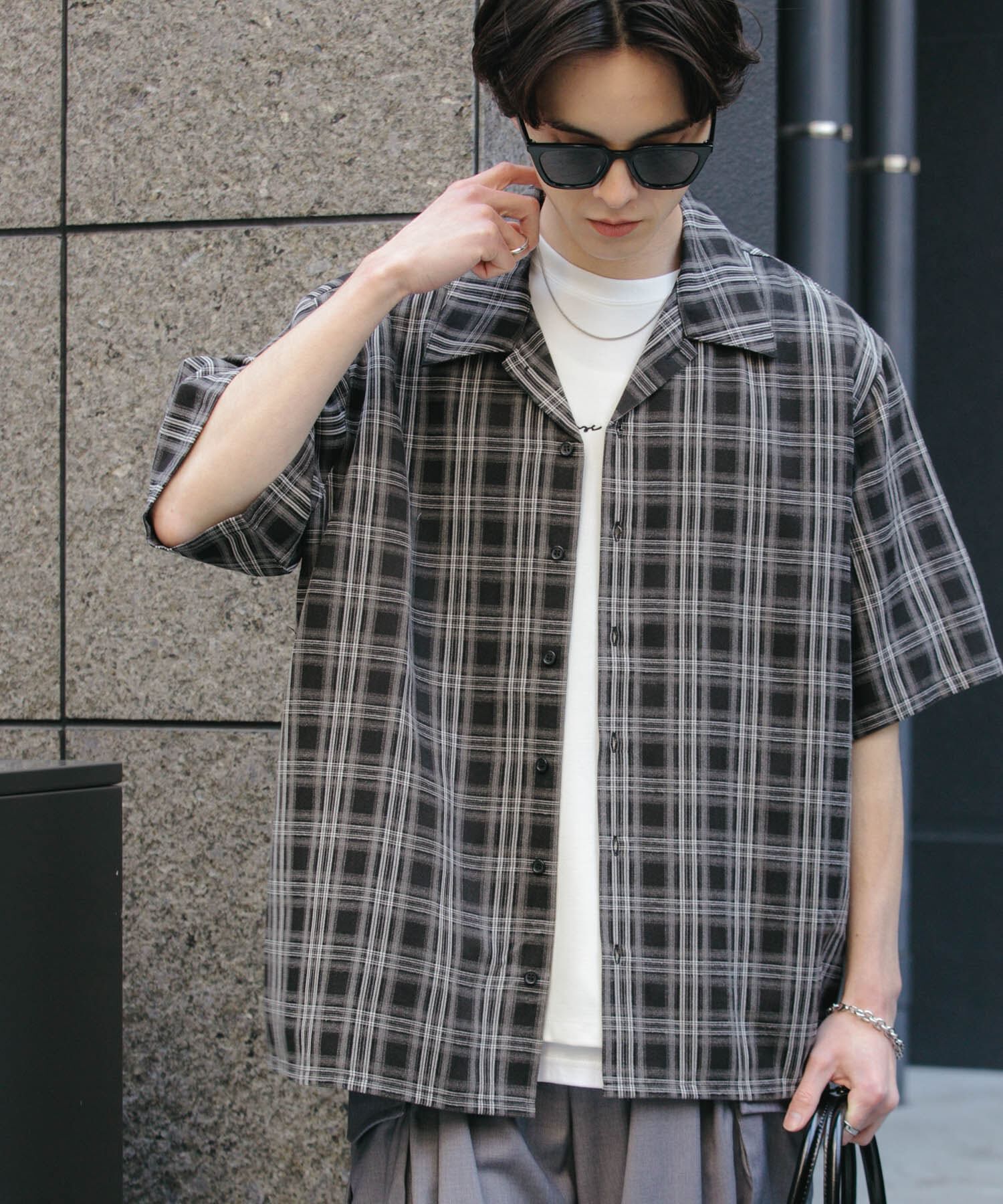 SENSE OF PLACE by URBAN RESEARCH「『ユニセックス』オンブレーチェックショートスリーブシャツ」|シャツ・ブラウス|