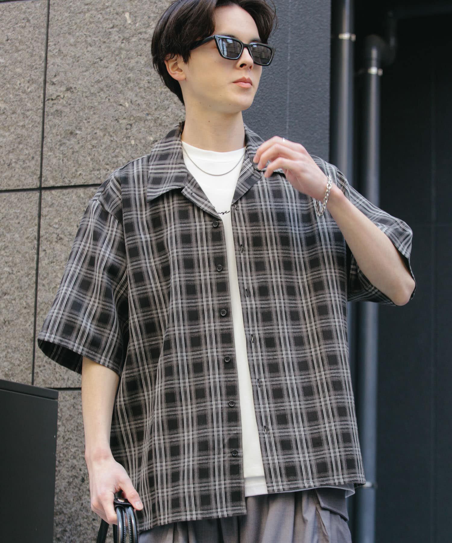 SENSE OF PLACE by URBAN RESEARCH「『ユニセックス』オンブレーチェックショートスリーブシャツ」|シャツ・ブラウス|
