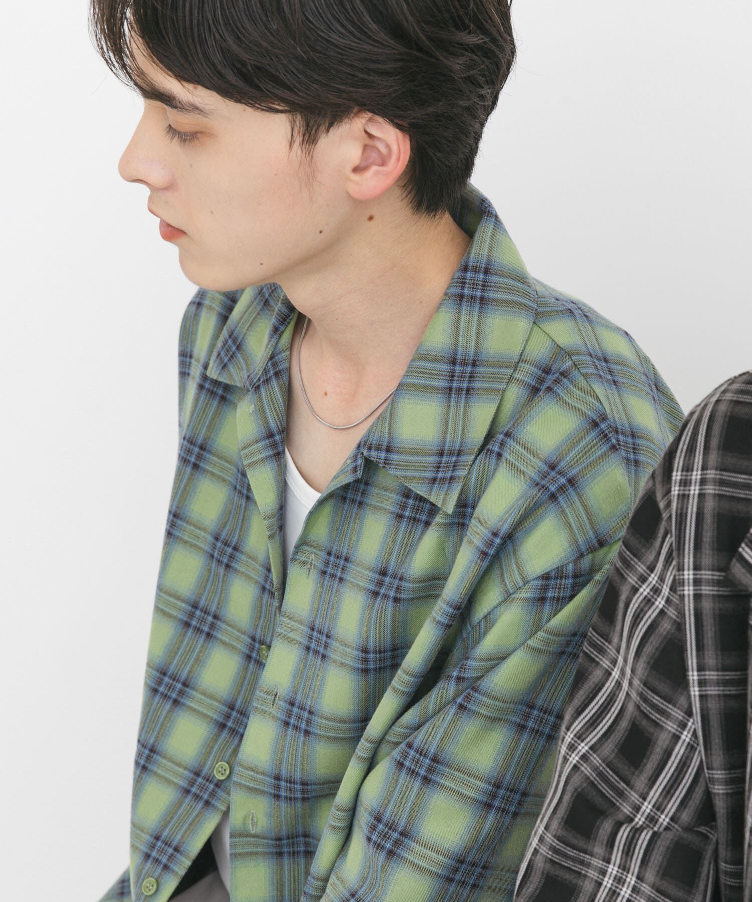 SENSE OF PLACE by URBAN RESEARCH「『ユニセックス』オンブレーチェックショートスリーブシャツ」|シャツ・ブラウス|