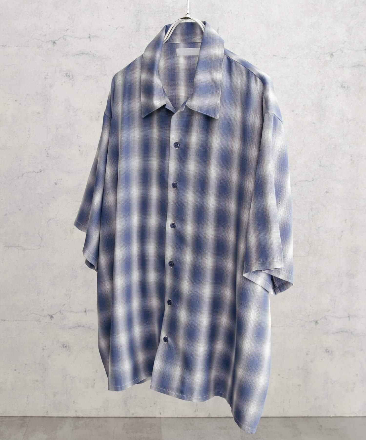 SENSE OF PLACE by URBAN RESEARCH「『ユニセックス』オンブレーチェックショートスリーブシャツ」|シャツ・ブラウス|