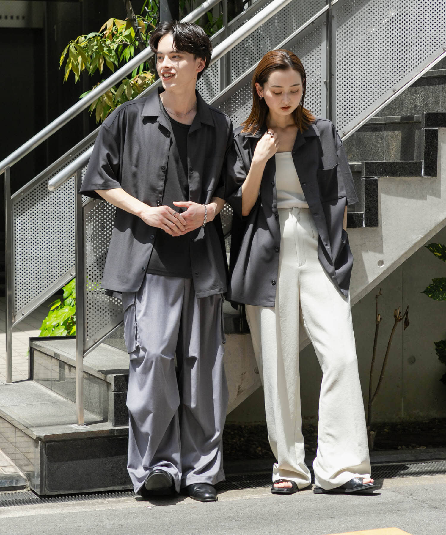 SENSE OF PLACE by URBAN RESEARCH「『ユニセックス』オープンカラールーズショートスリーブシャツ」|シャツ・ブラウス|