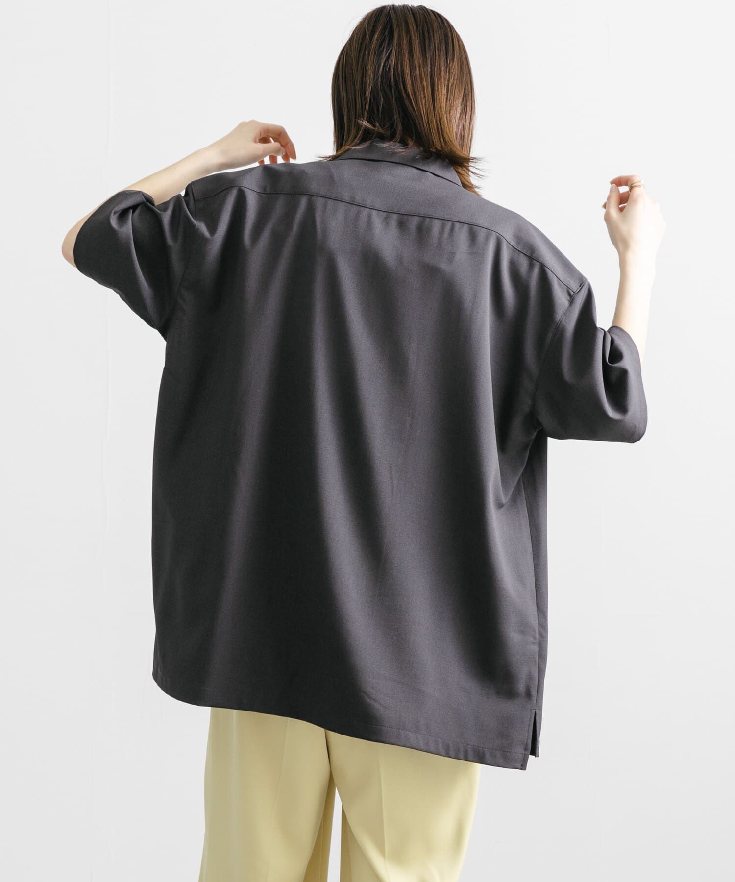 SENSE OF PLACE by URBAN RESEARCH「『ユニセックス』オープンカラールーズショートスリーブシャツ」|シャツ・ブラウス|