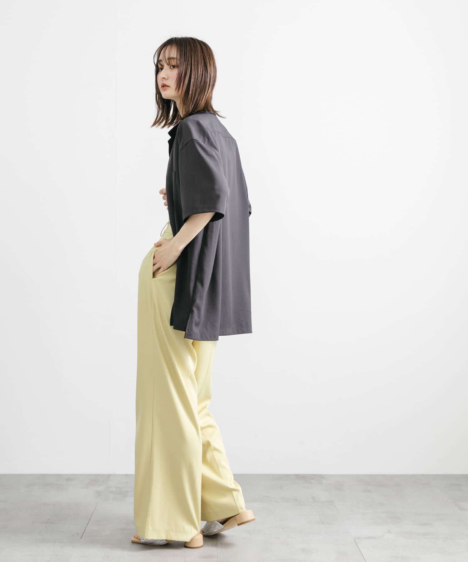 SENSE OF PLACE by URBAN RESEARCH「『ユニセックス』オープンカラールーズショートスリーブシャツ」|シャツ・ブラウス|