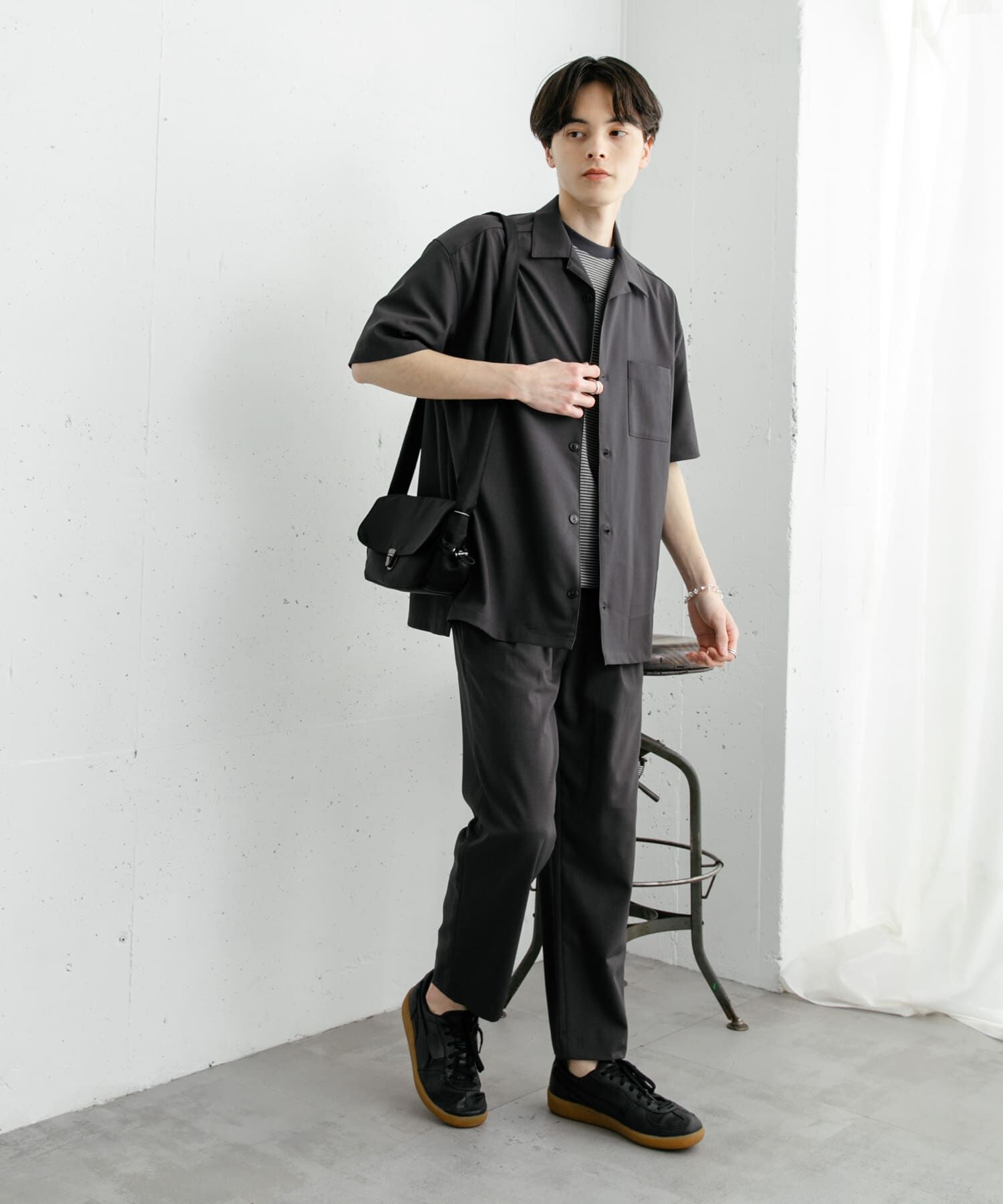 SENSE OF PLACE by URBAN RESEARCH「『ユニセックス』オープンカラールーズショートスリーブシャツ」|シャツ・ブラウス|