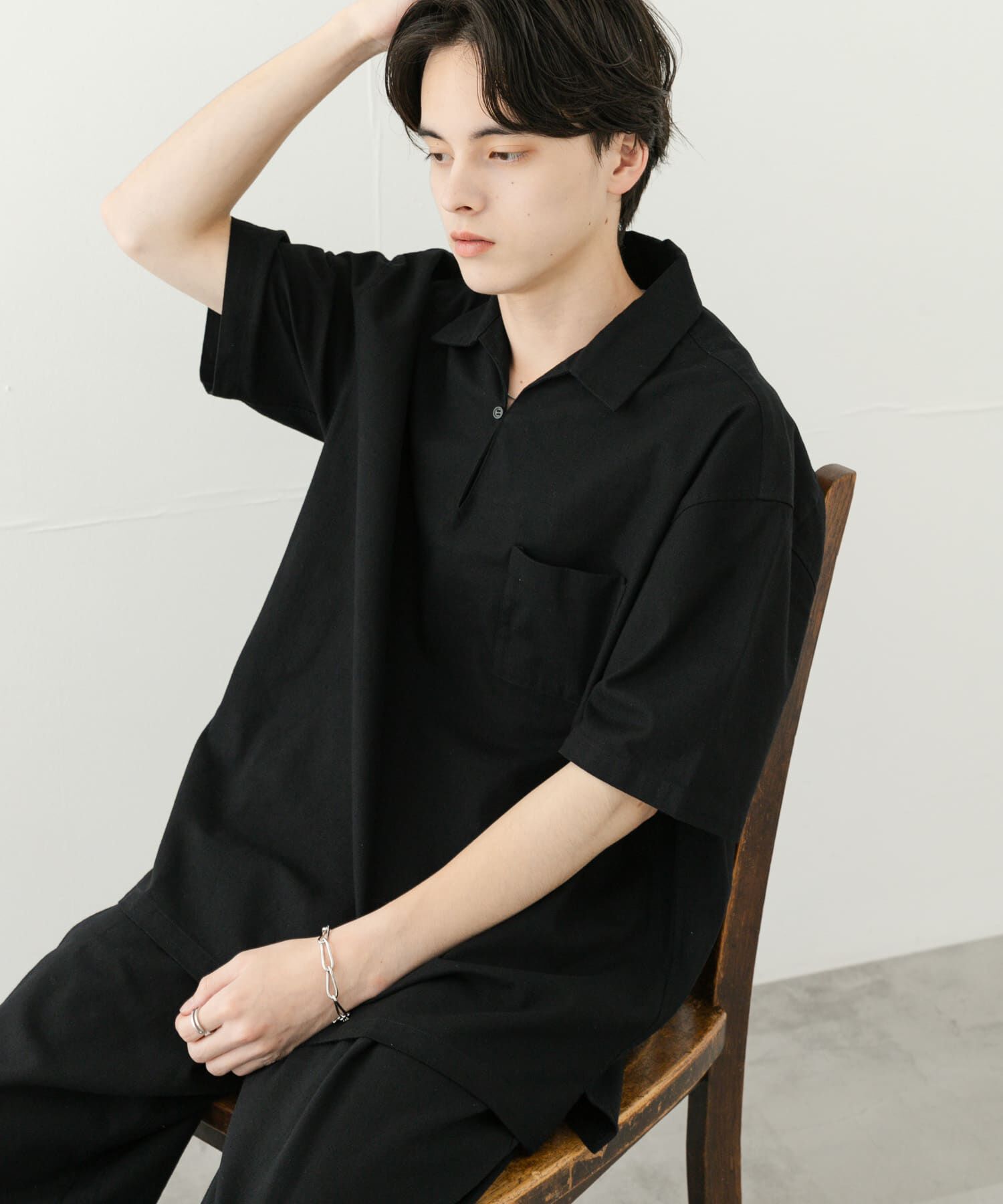 SENSE OF PLACE by URBAN RESEARCH「ドライタッチプルオーバーショートスリーブシャツ」|シャツ・ブラウス|