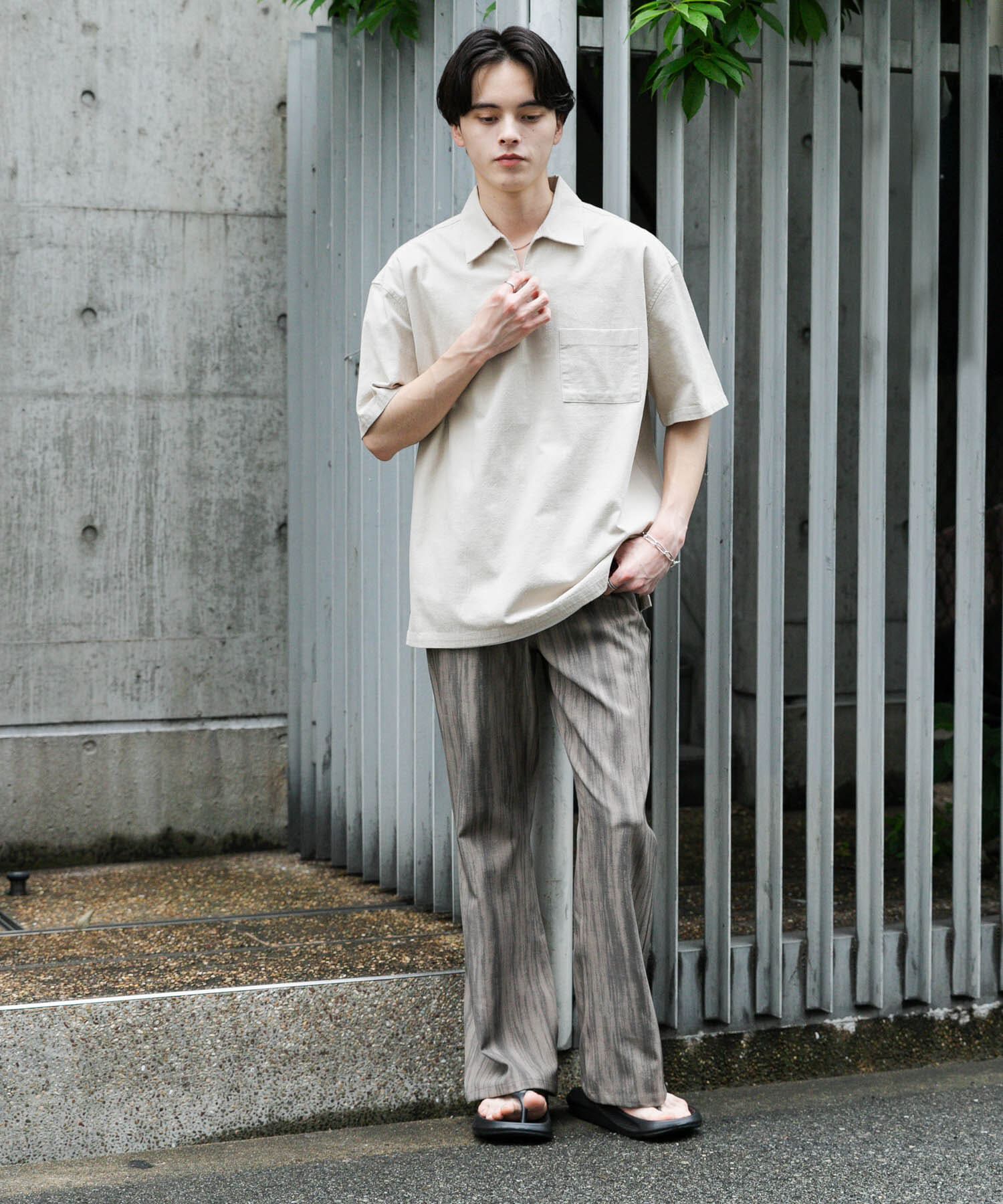 SENSE OF PLACE by URBAN RESEARCH「ドライタッチプルオーバーショートスリーブシャツ」|シャツ・ブラウス|