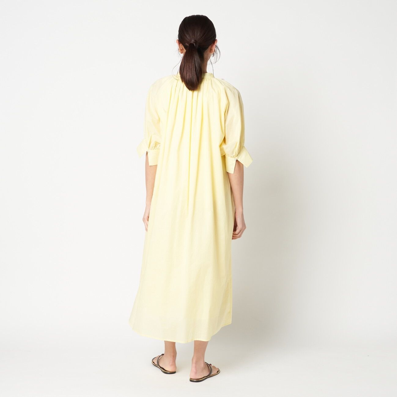 HELIOPOLE「HELIOPOLE COTTON LAWN HALF SLEEVE DERSS」|ワンピース|