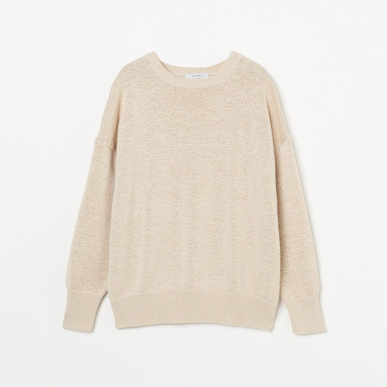 HELIOPOLE「HELIOPOLE TAPE YARN CREW NECK」|ニット・セーター|ベージュ