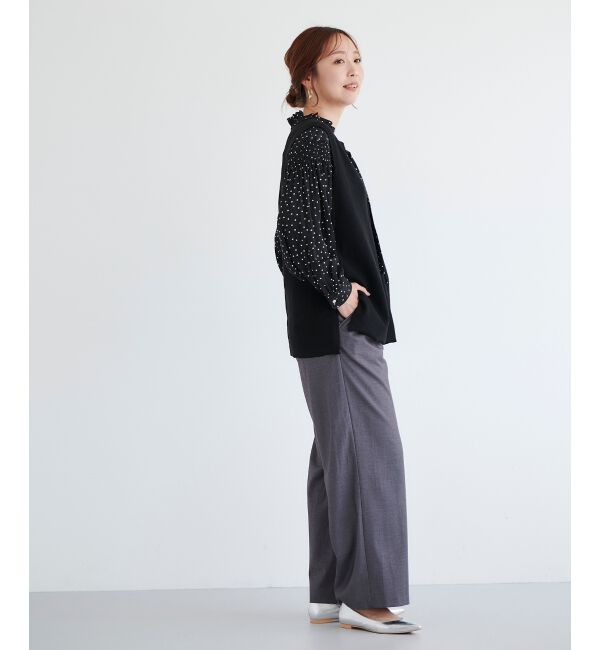 le.coeur blanc「ハーフミラノリブニットベスト」|ニット・セーター|