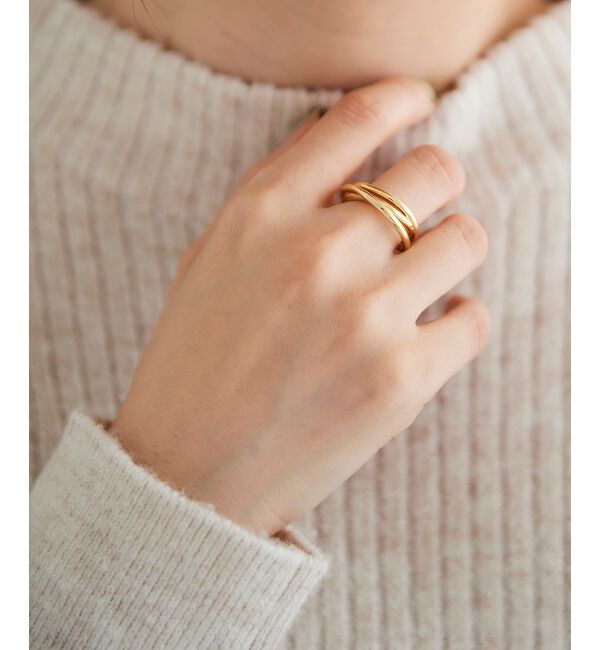  「3連モチーフリング」|リング|ゴールド